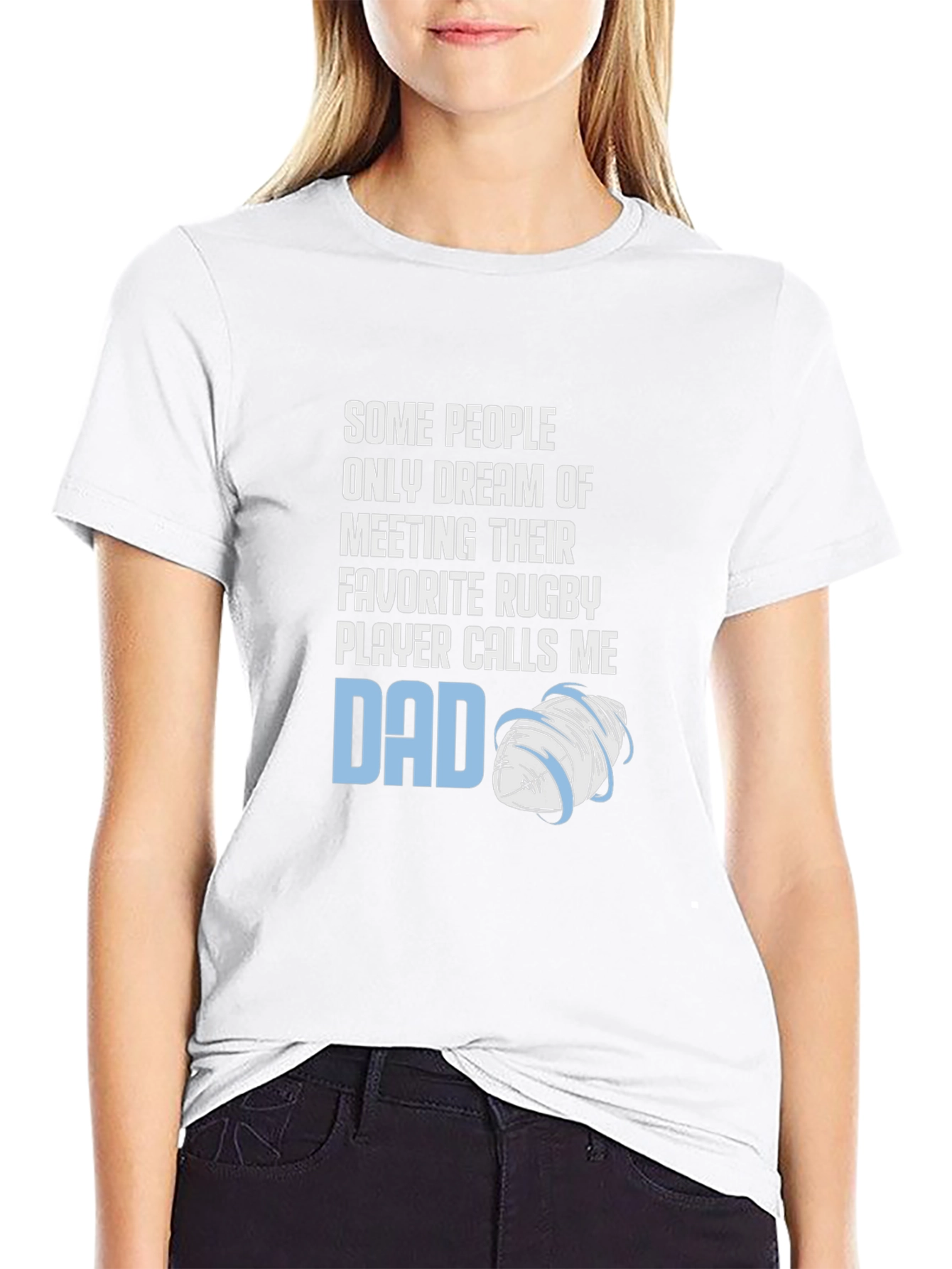 Rugby Dad T-Shirt: Favorite Player Calls Me Dad
