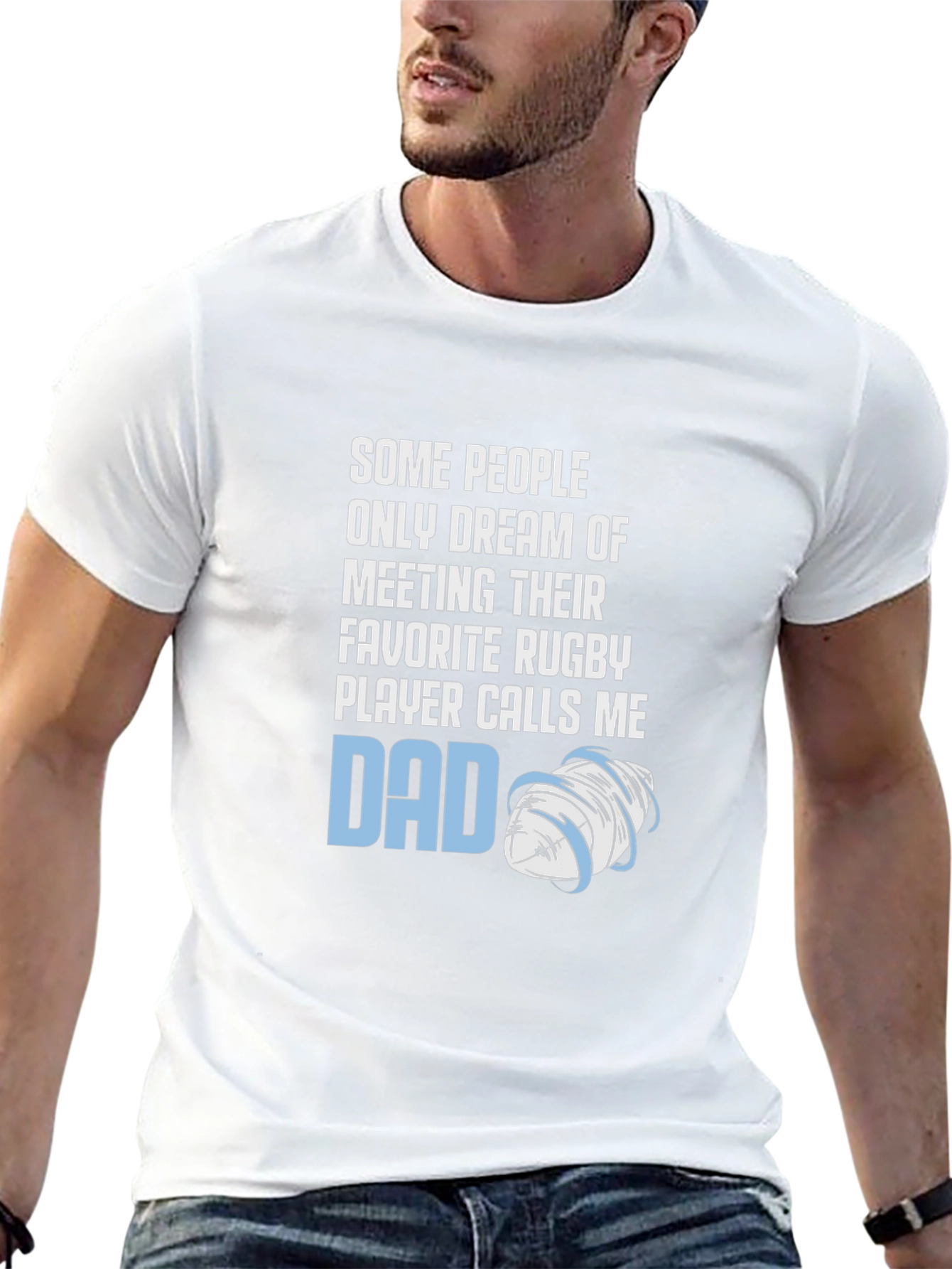 Rugby Dad T-Shirt: Favorite Player Calls Me Dad