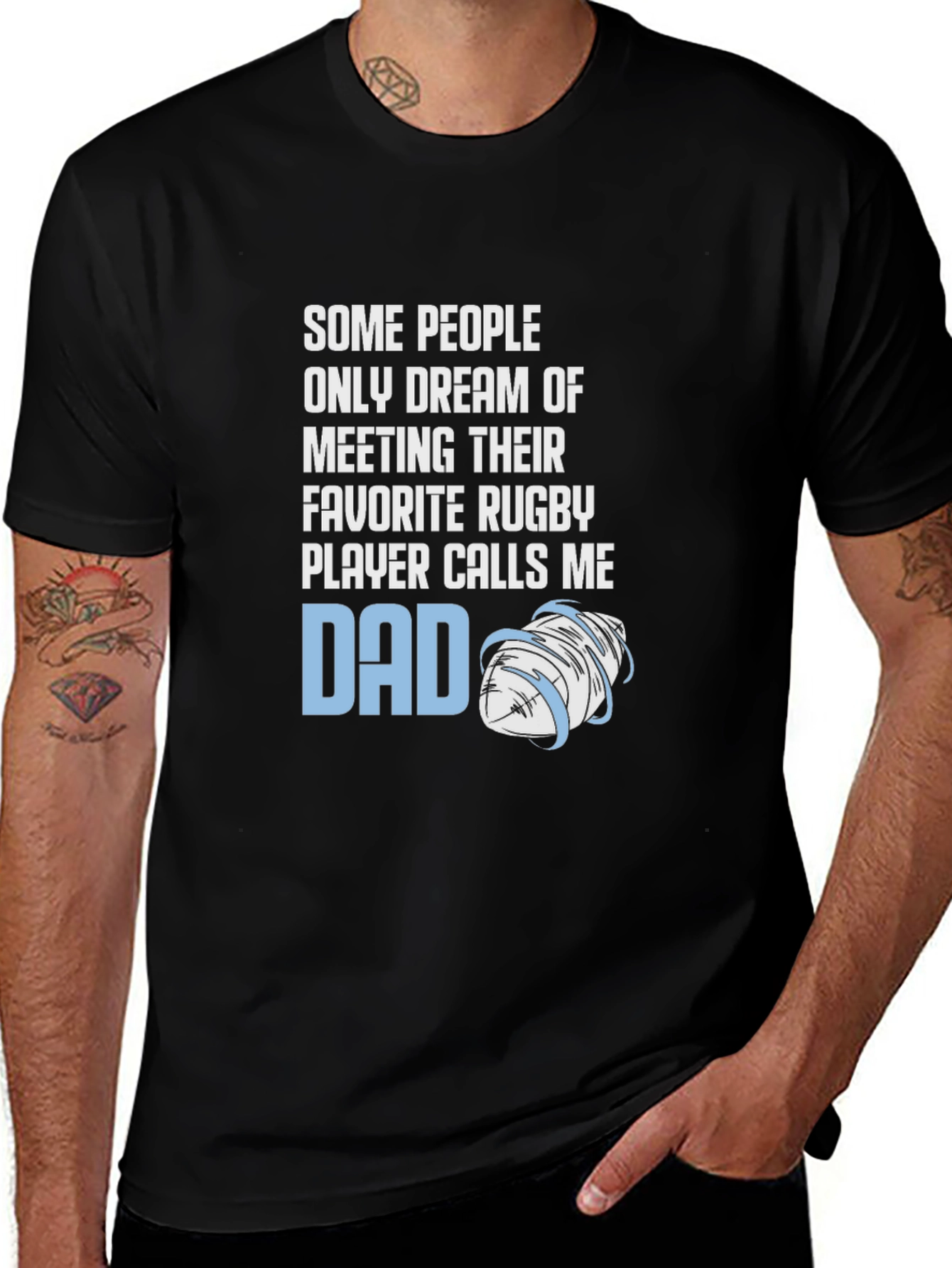 Rugby Dad T-Shirt: Favorite Player Calls Me Dad