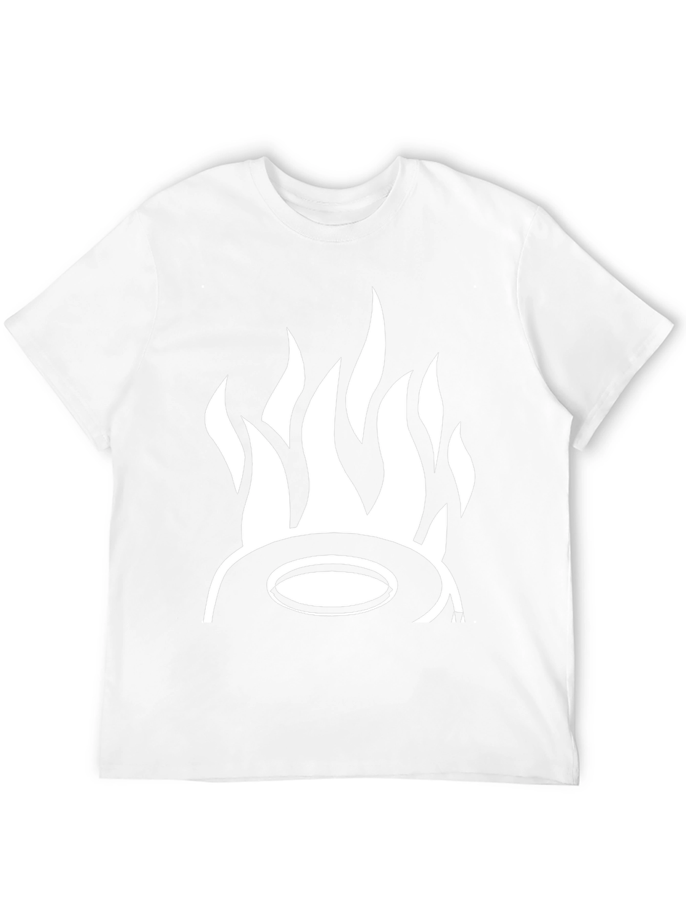 Fiery Hat Graphic Tee - Bold Black T-Shirt