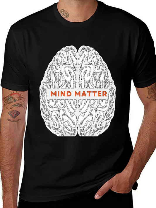 Mind Matter Brain Graphic Tee - Black
