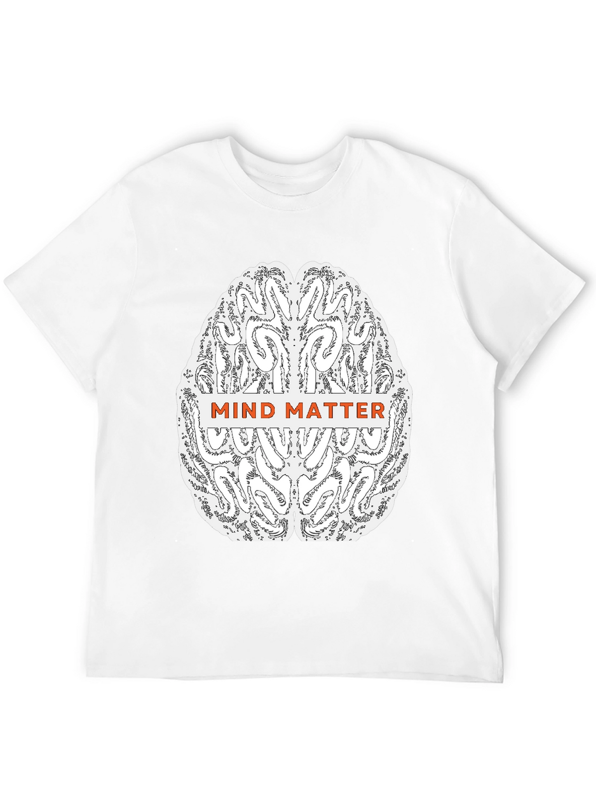 Mind Matter Brain Graphic Tee - Black