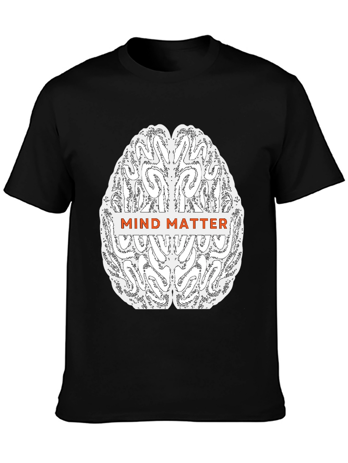Mind Matter Brain Graphic Tee - Black