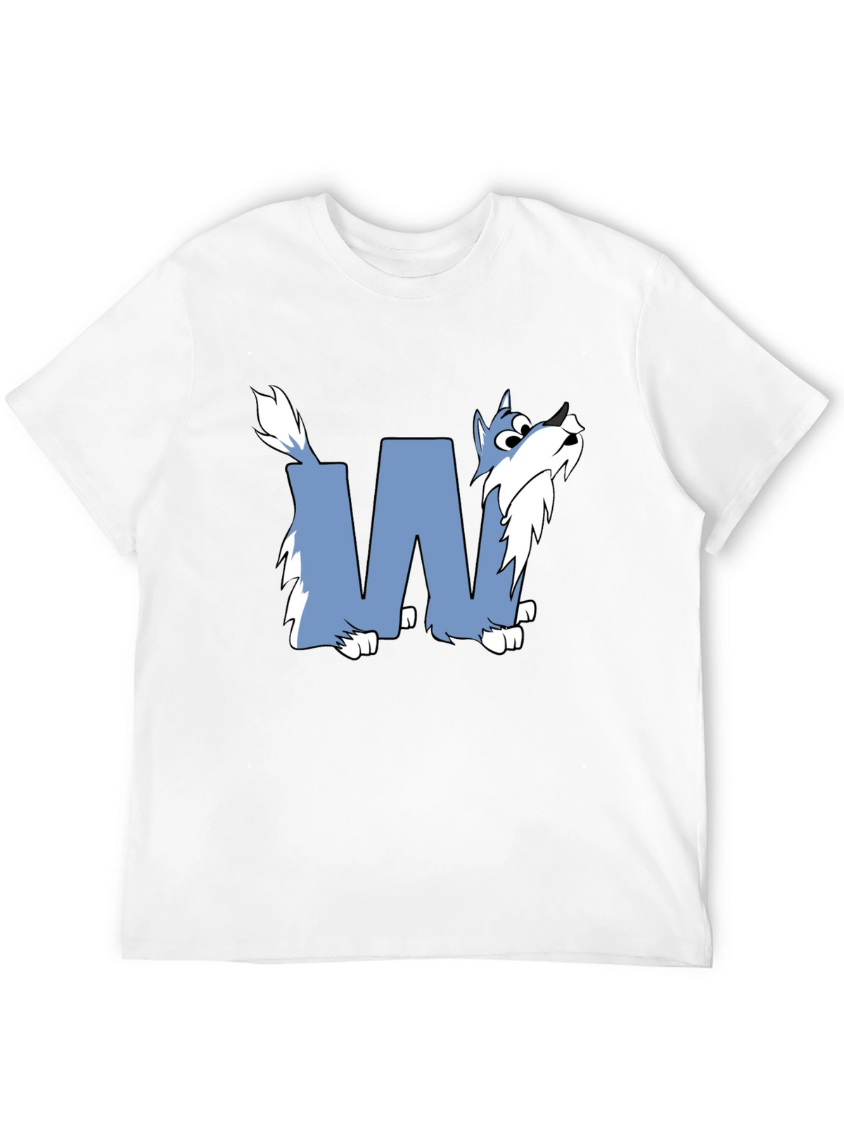 Wolf-Themed Graphic Tee - Stylish Black Cotton Shirt