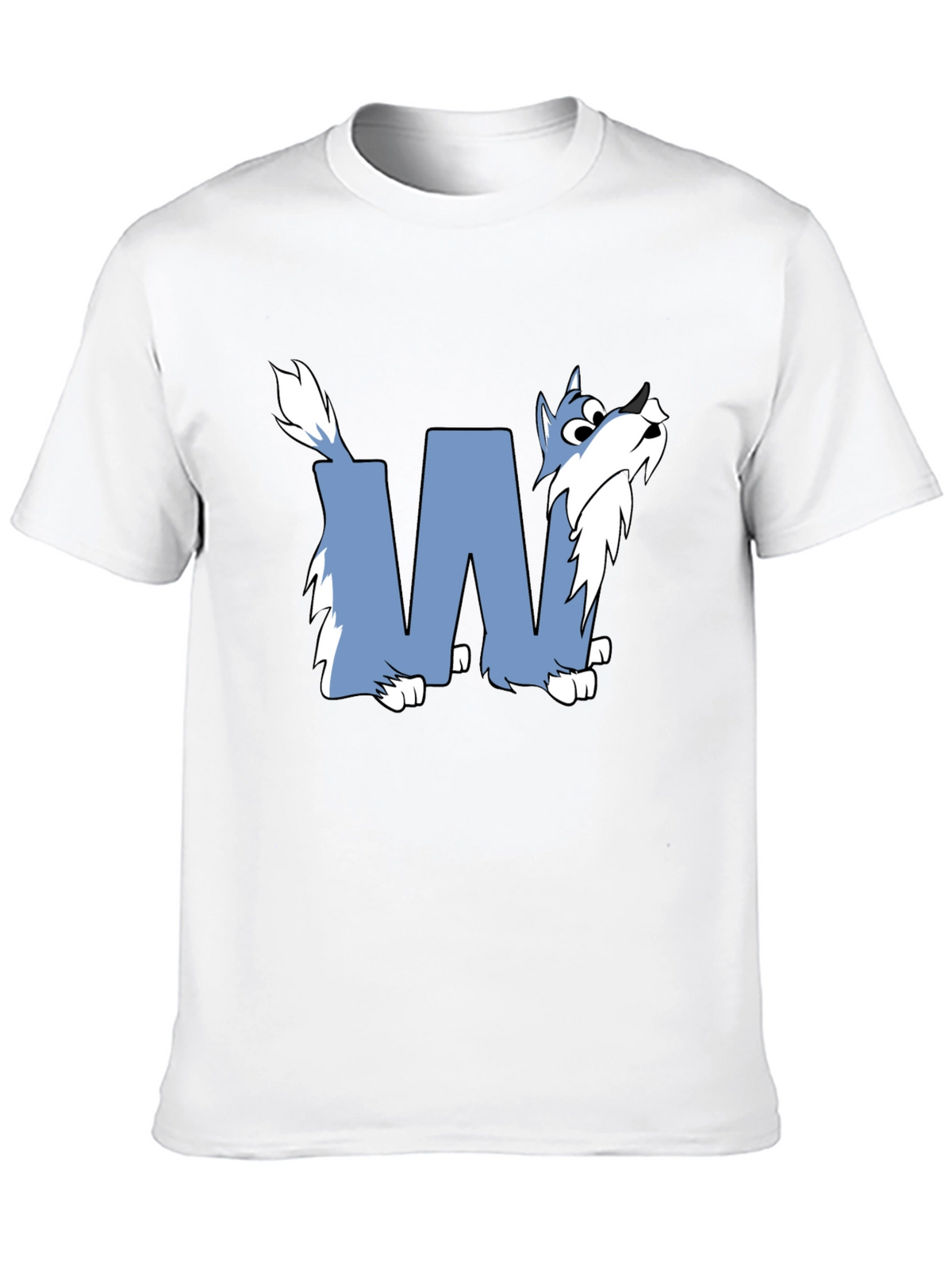 Wolf-Themed Graphic Tee - Stylish Black Cotton Shirt