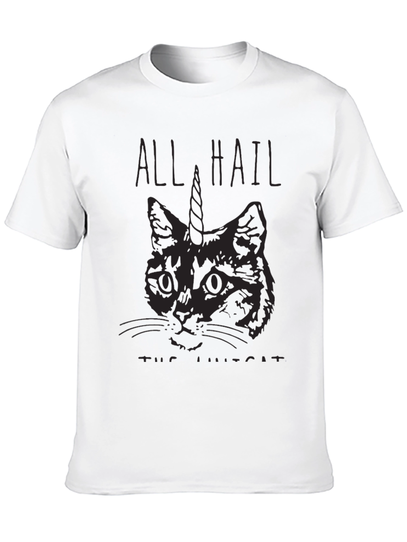 All Hail the Unicat Black T-Shirt