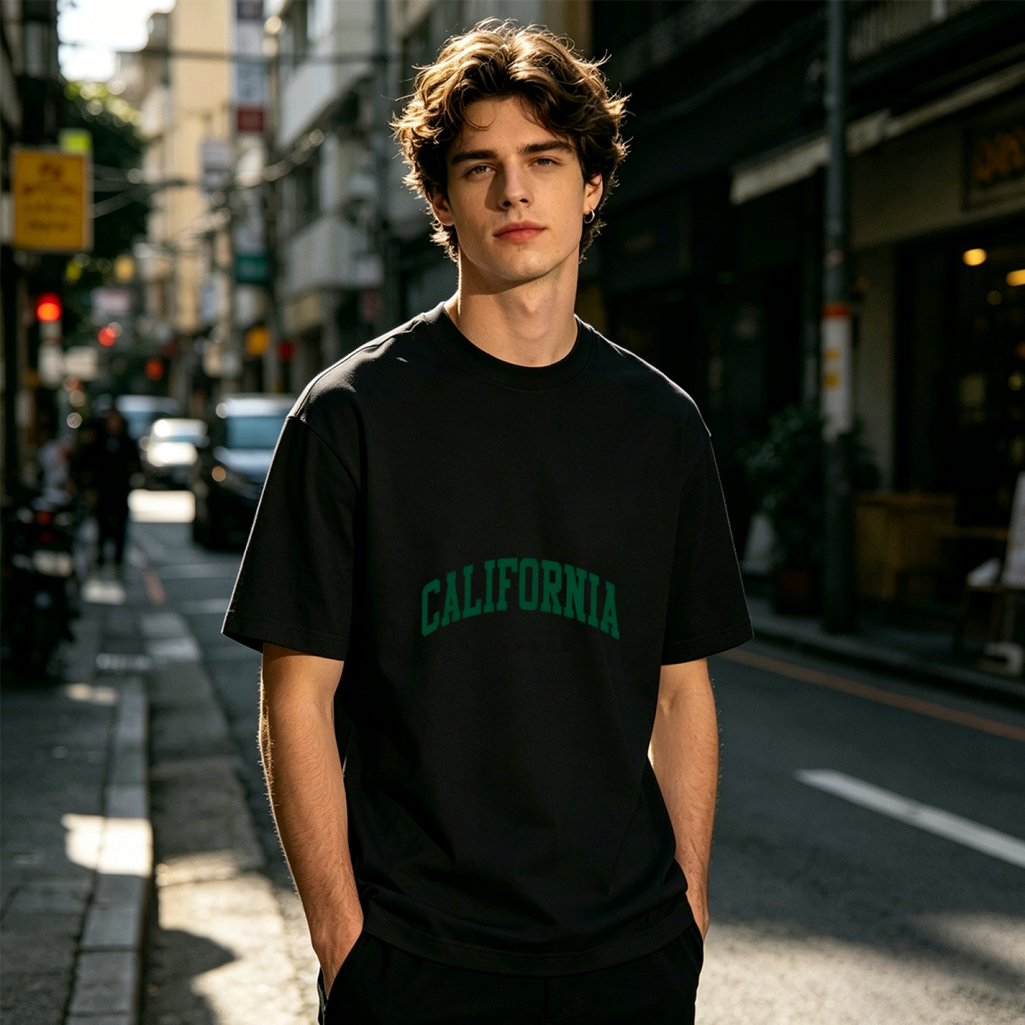 Men's Vintage California Arch College Retro Letter Graphic T-Shirt