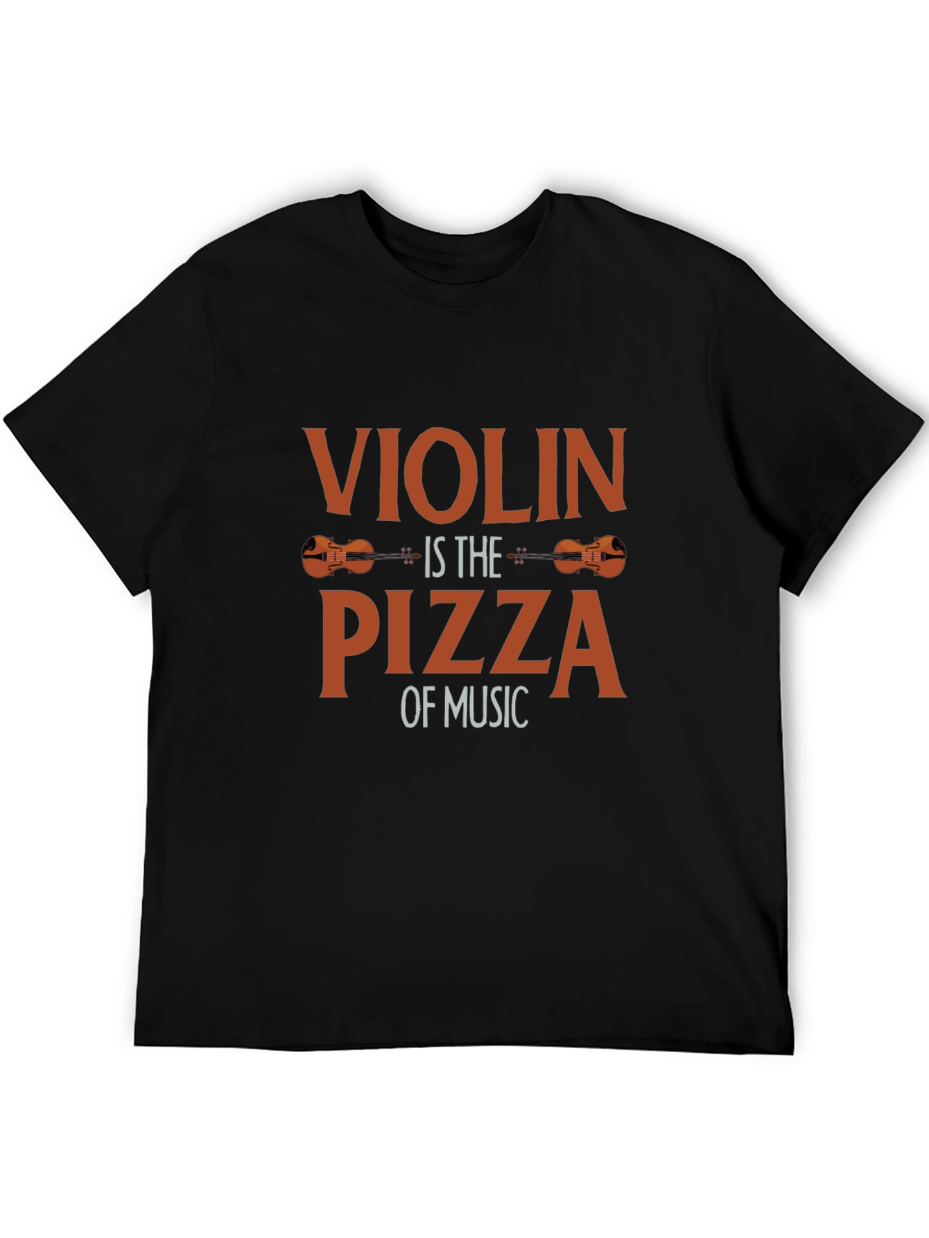 Violin Pizza Music T-Shirt - Funny Musician Tee