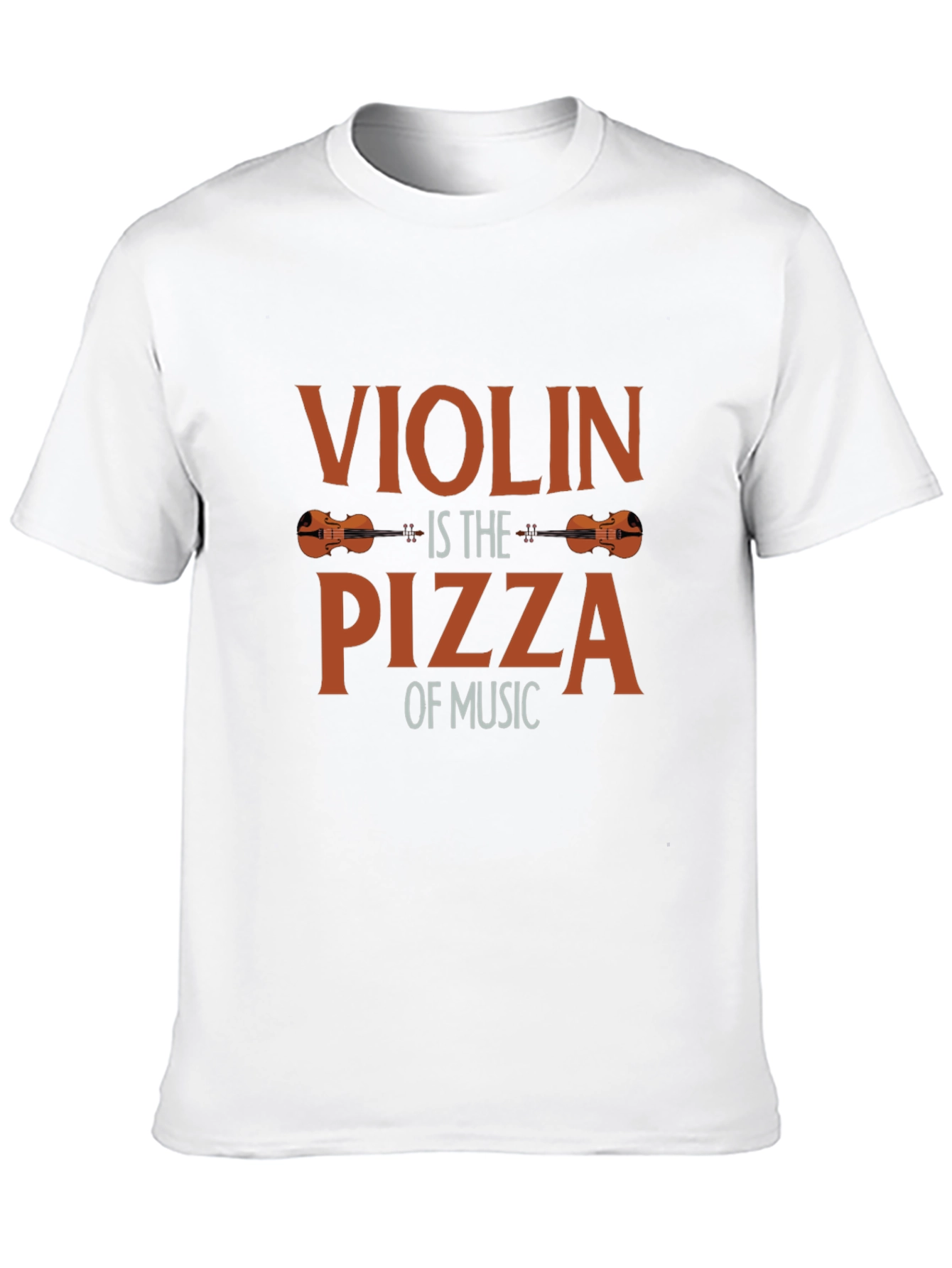 Violin Pizza Music T-Shirt - Funny Musician Tee