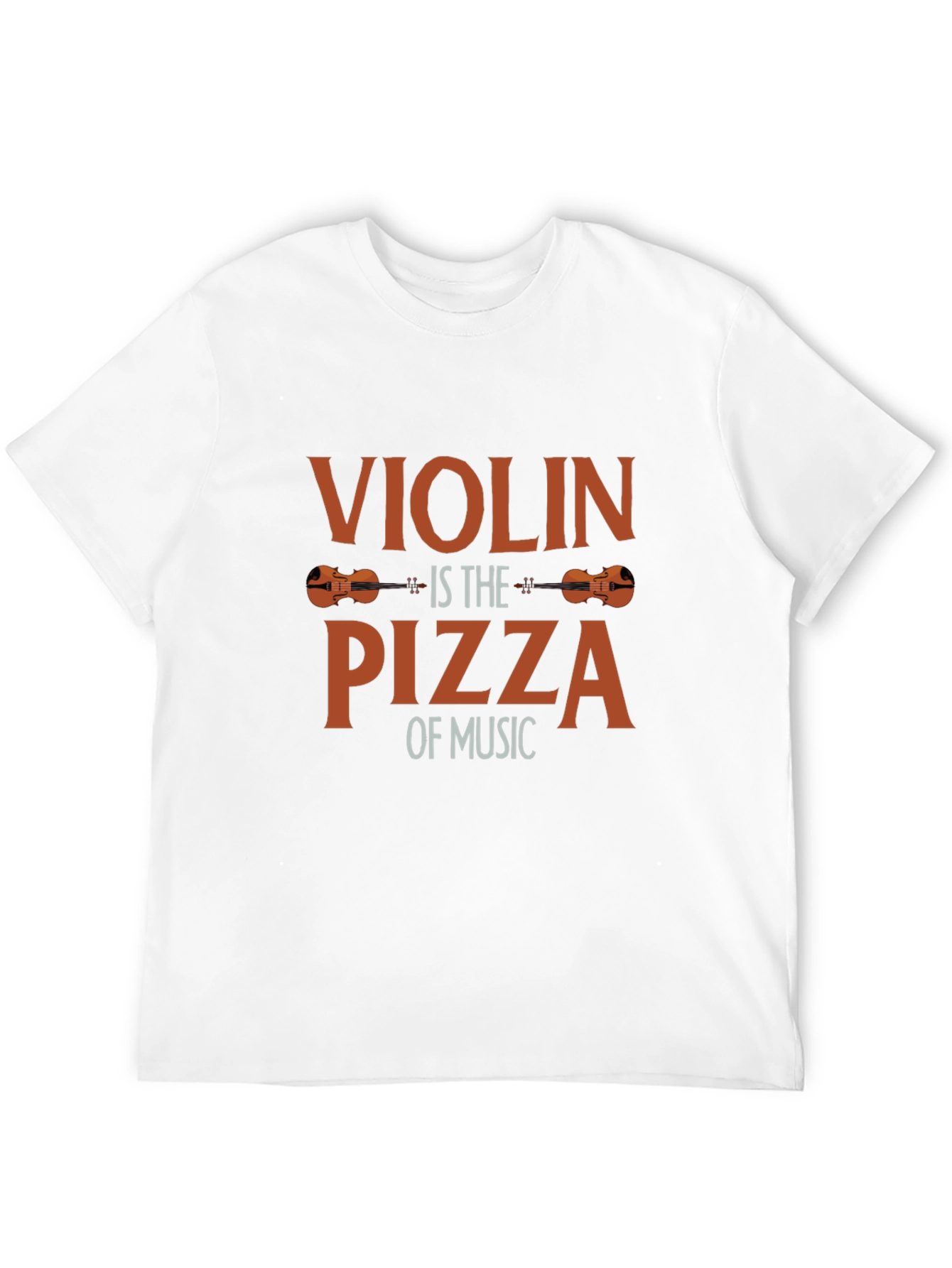 Violin Pizza Music T-Shirt - Funny Musician Tee