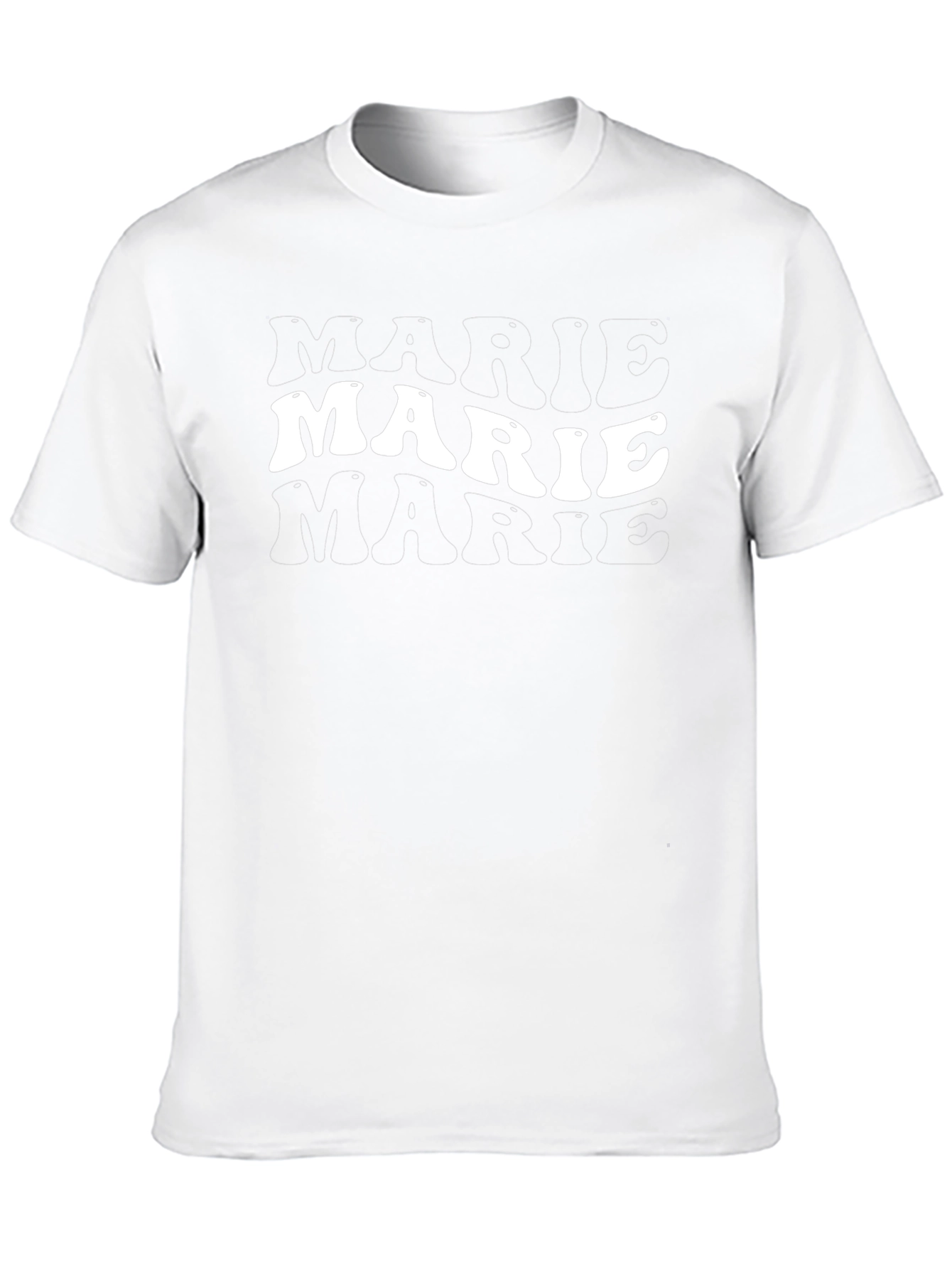 Marie Text Black T-Shirt