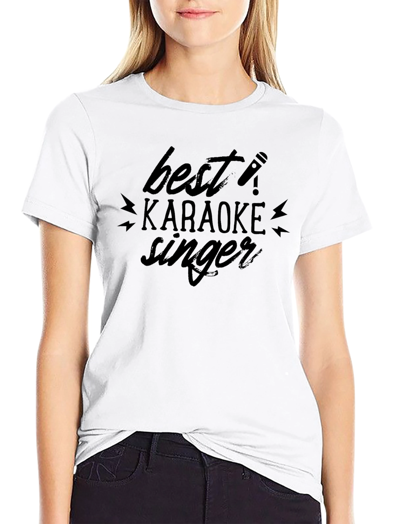 Best Karaoke Singer Black Graphic Tee