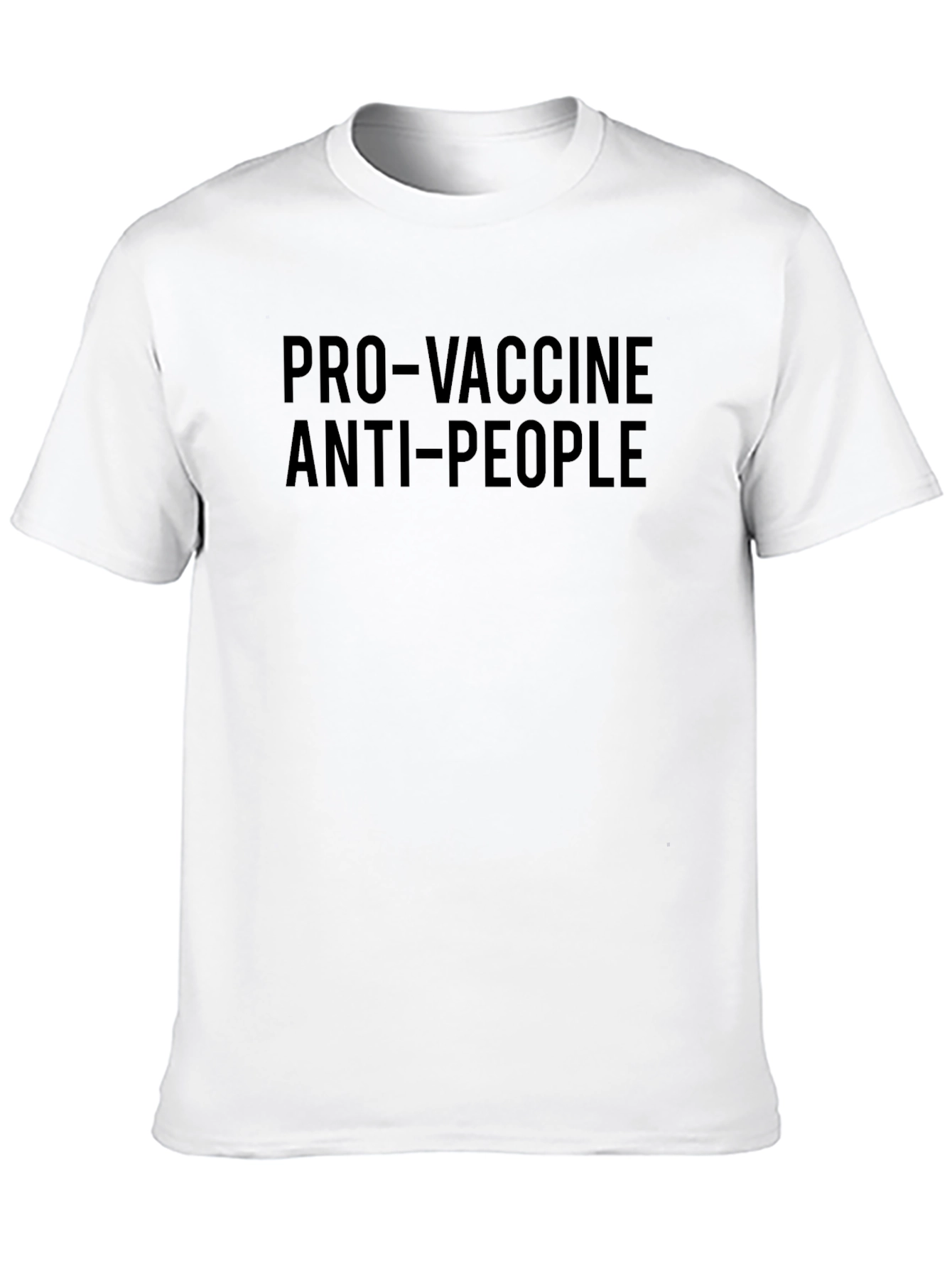 Pro-Vaccine Anti-People Black T-Shirt