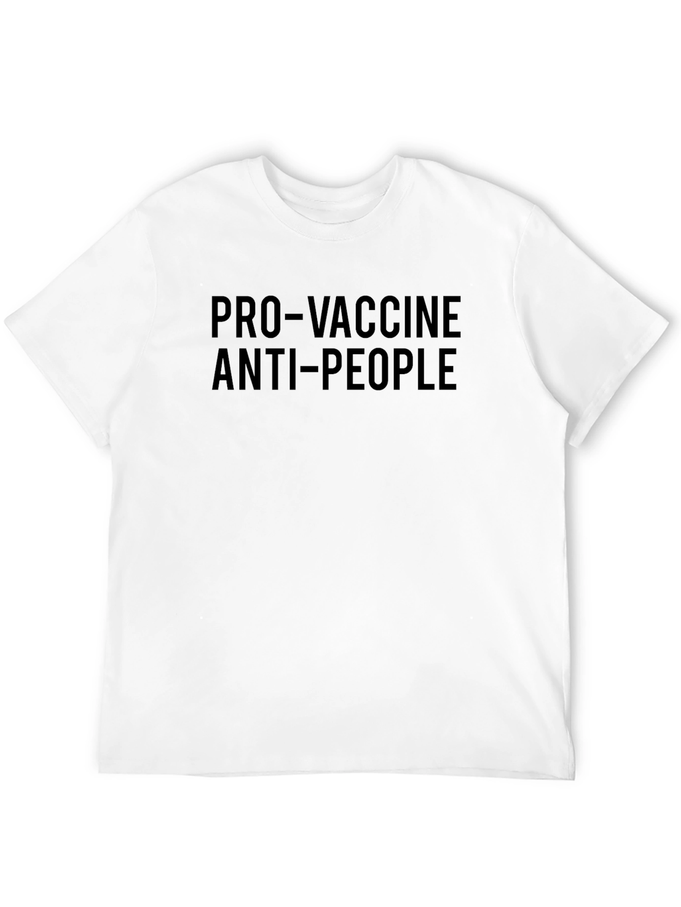 Pro-Vaccine Anti-People Black T-Shirt