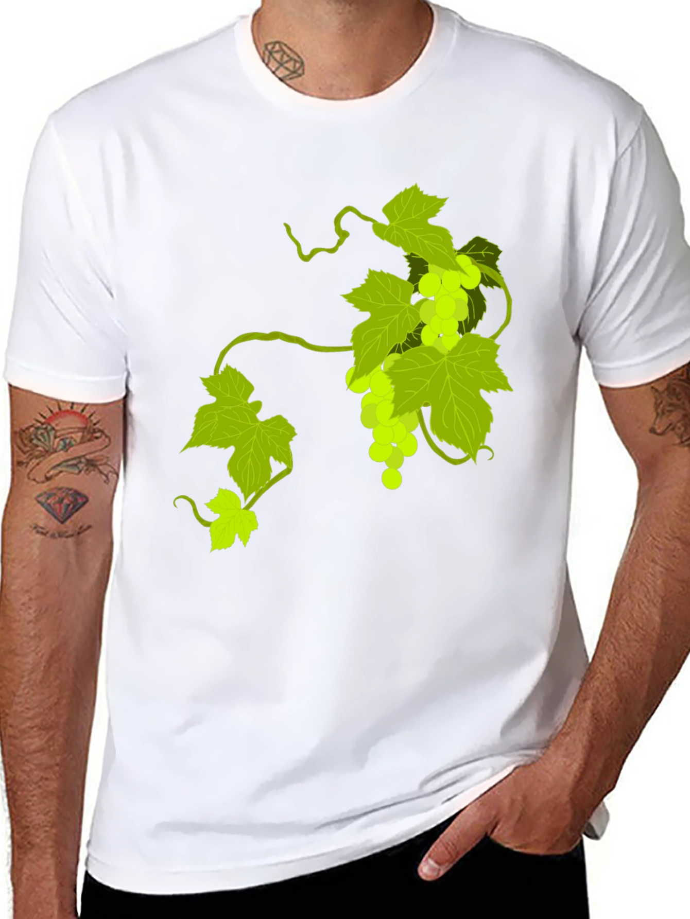 Grapes Graphic Tee - Classic Black T-Shirt