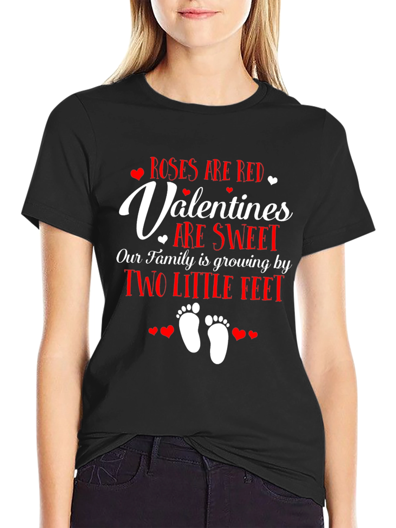 Valentines Day Pregnancy Announcement T-Shirt