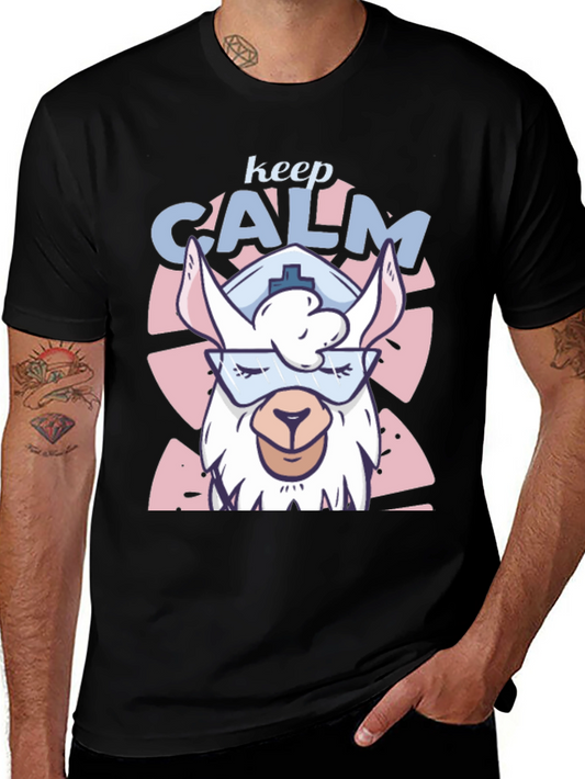 Keep Calm Llama Nurse T-Shirt