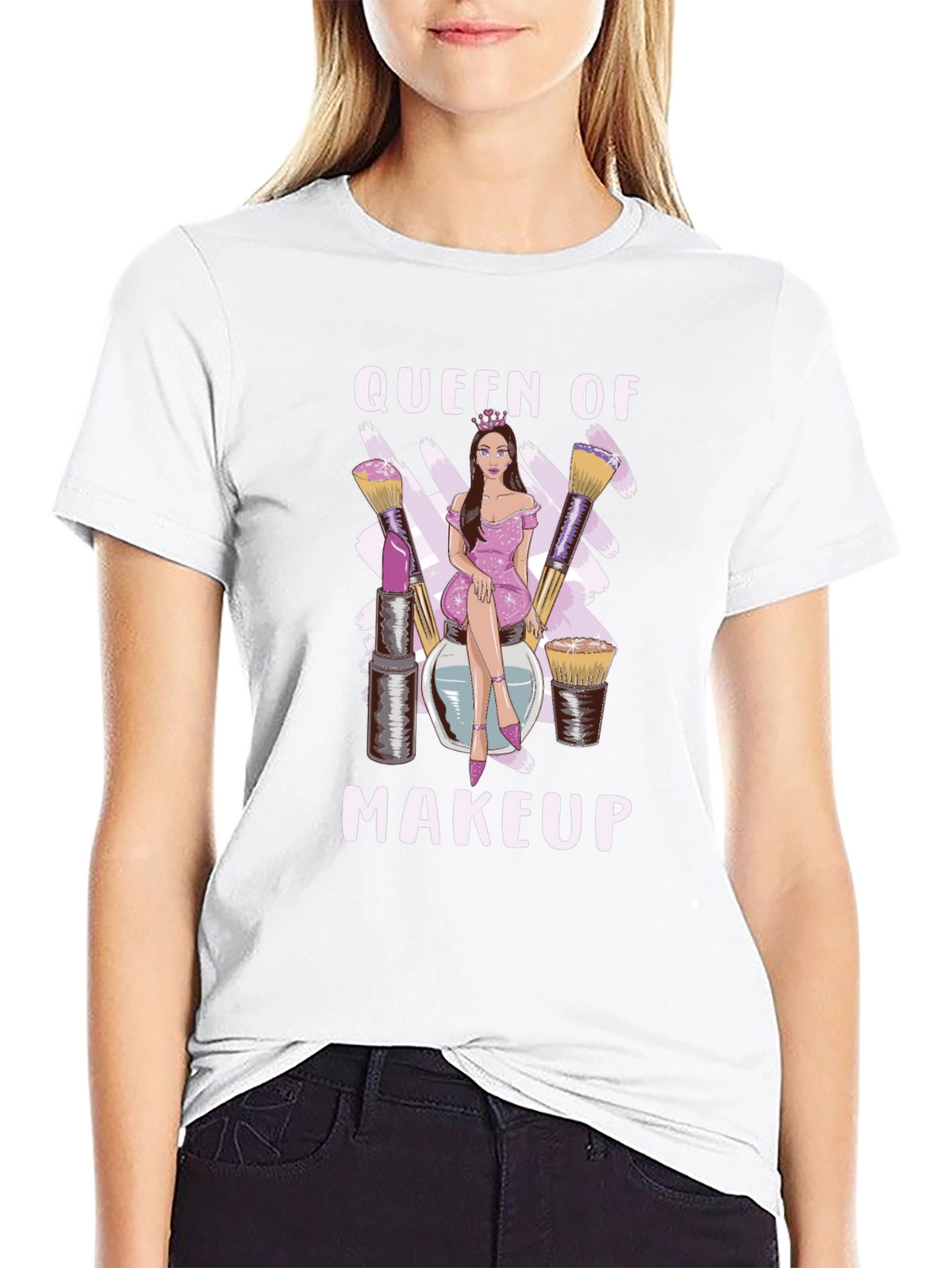 Queen of Makeup Black T-Shirt