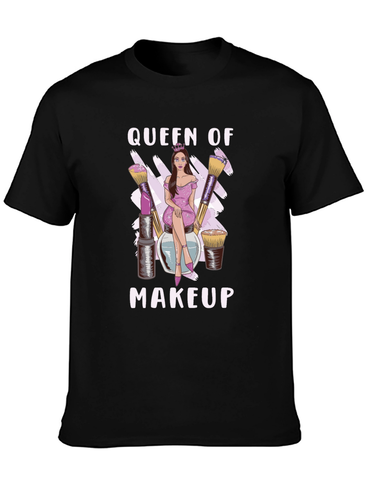 Queen of Makeup Black T-Shirt