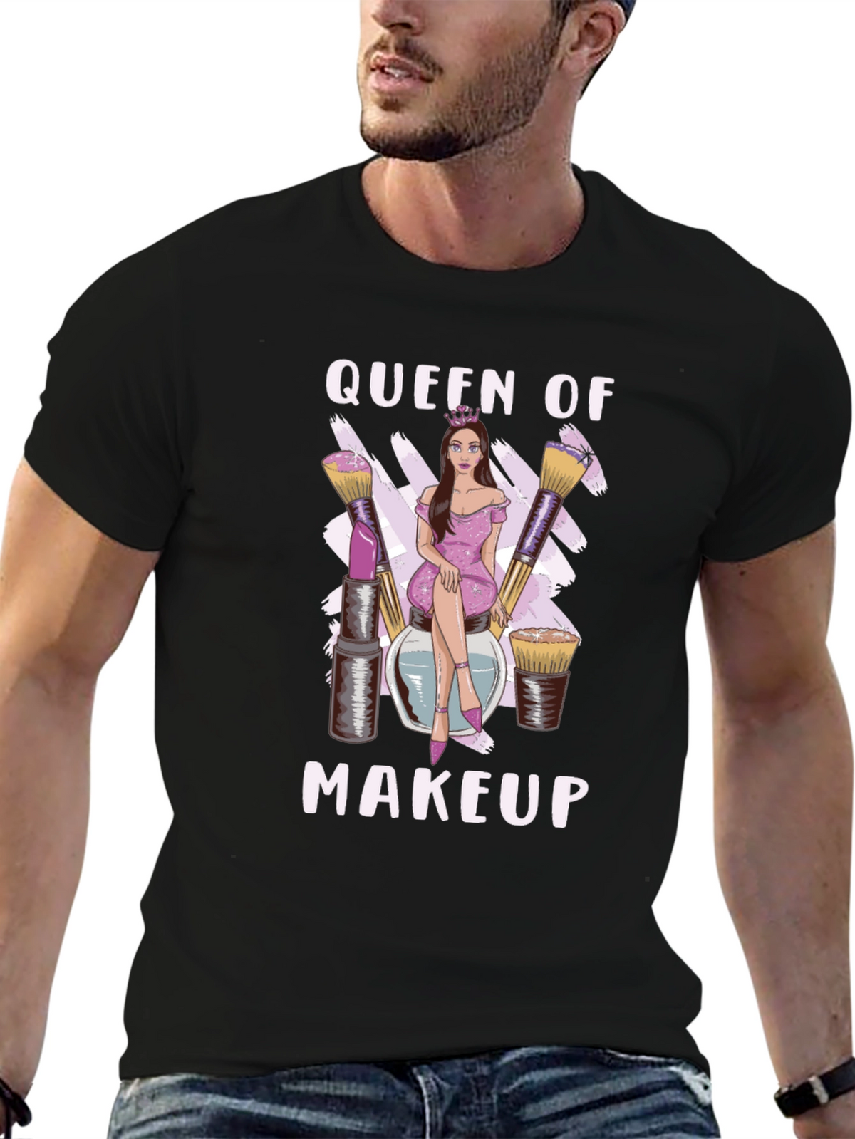 Queen of Makeup Black T-Shirt
