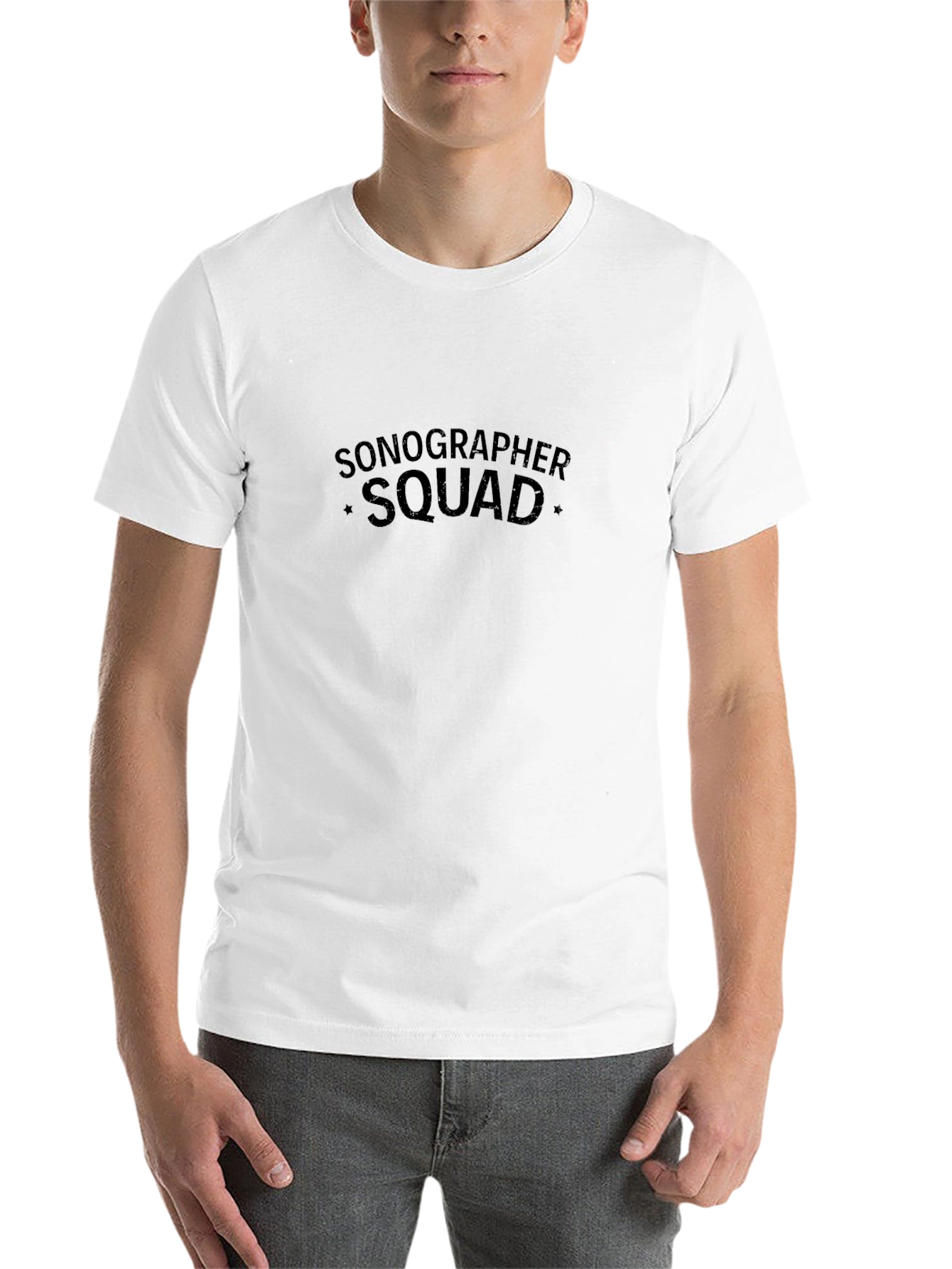 Sonographer Squad T-Shirt - Comfortable Black Tee