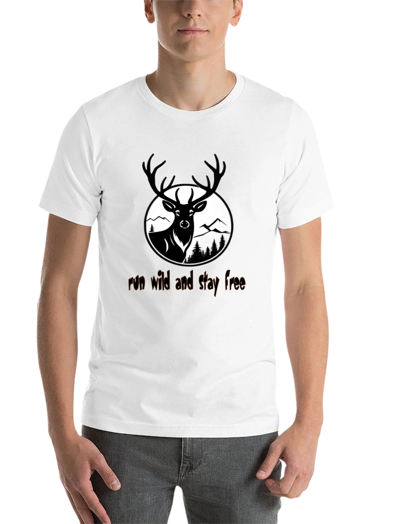 Run Wild Deer Graphic Tee