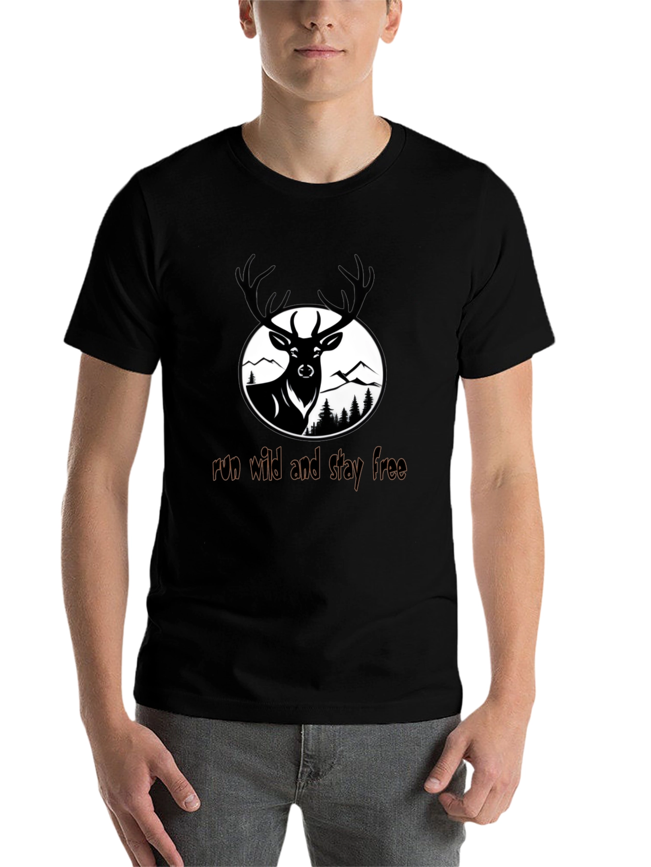 Run Wild Deer Graphic Tee
