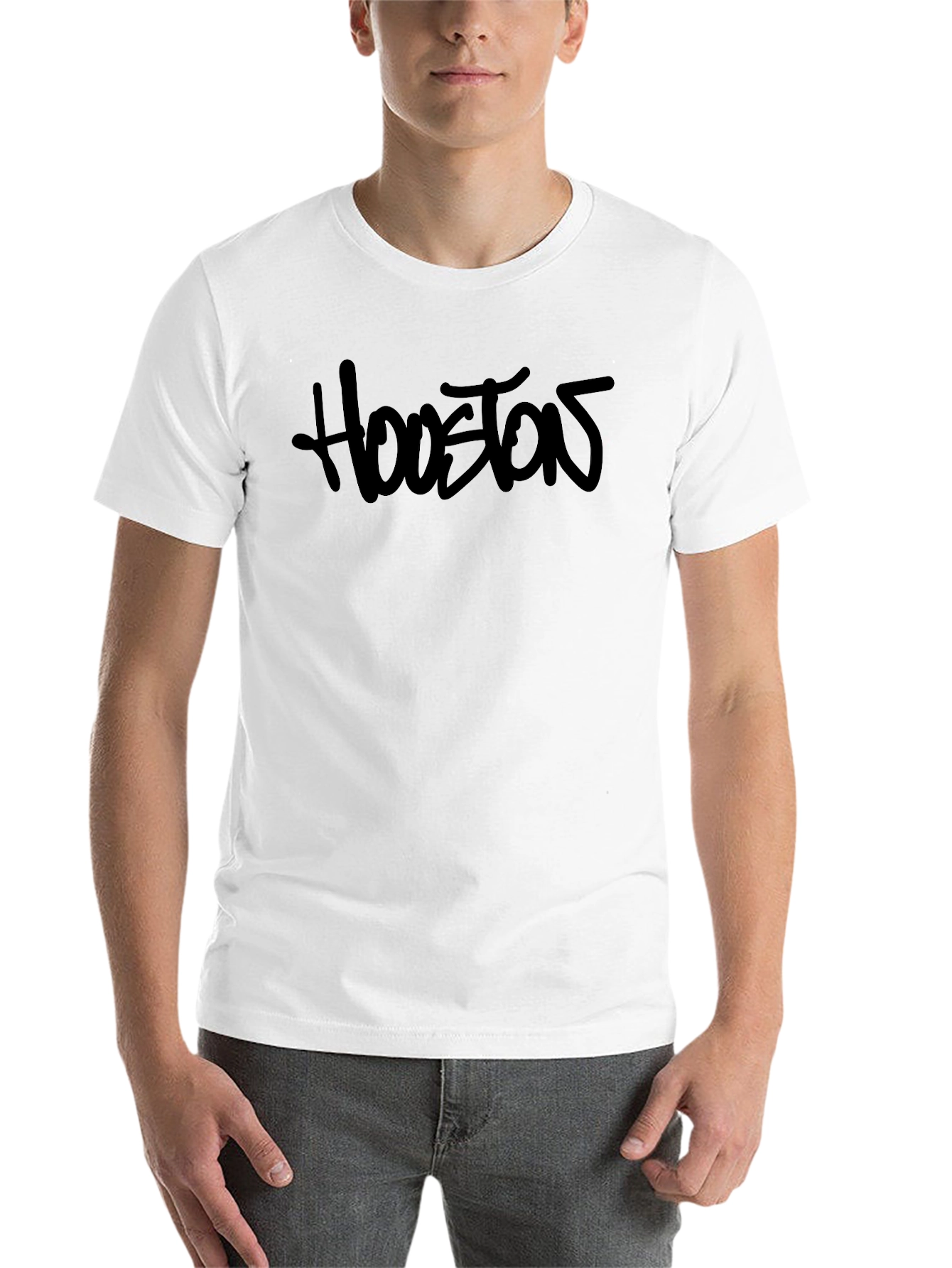 Mens Black Houston Graphic T-Shirt