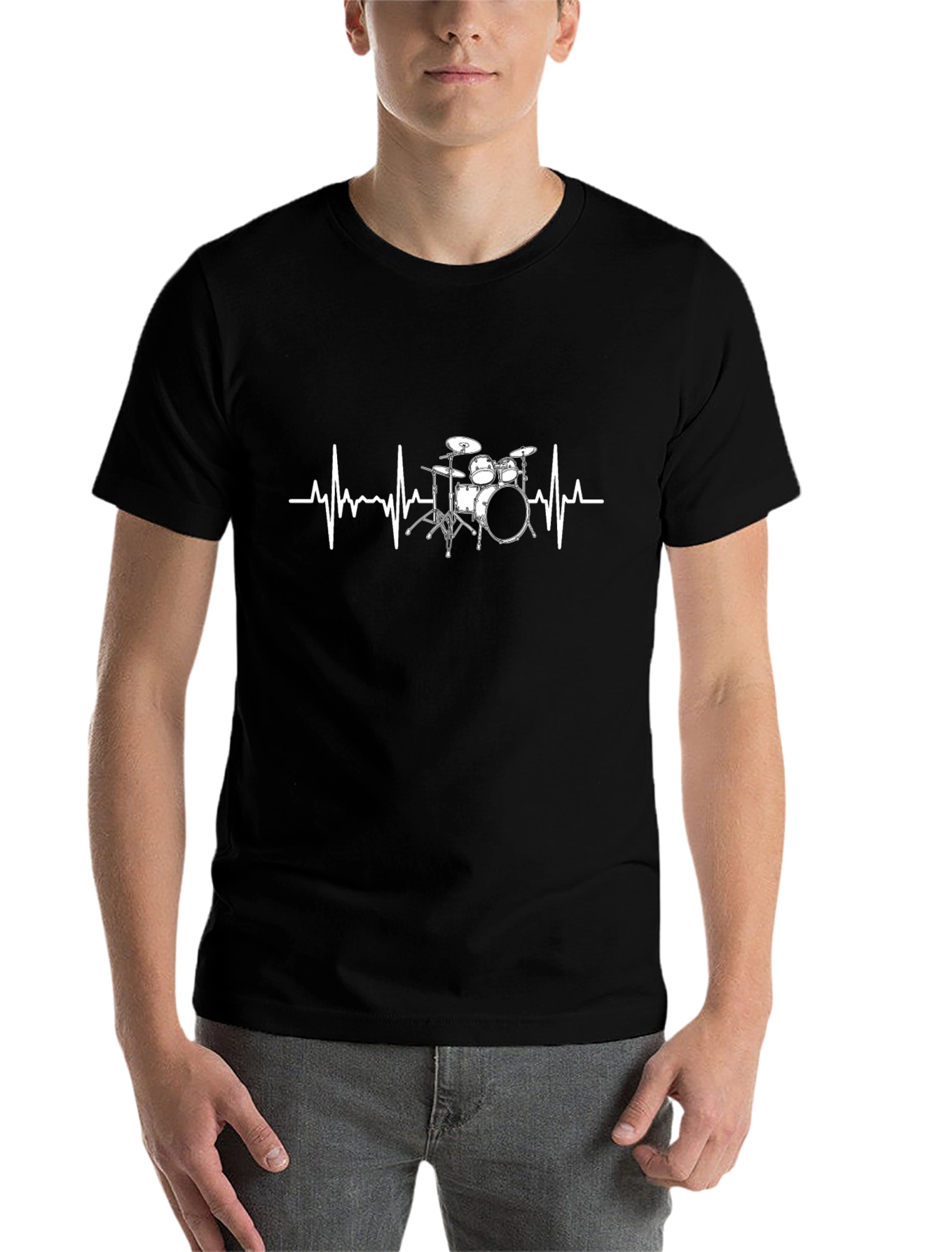 Drumbeat Heartbeat T-Shirt - Musician Tee