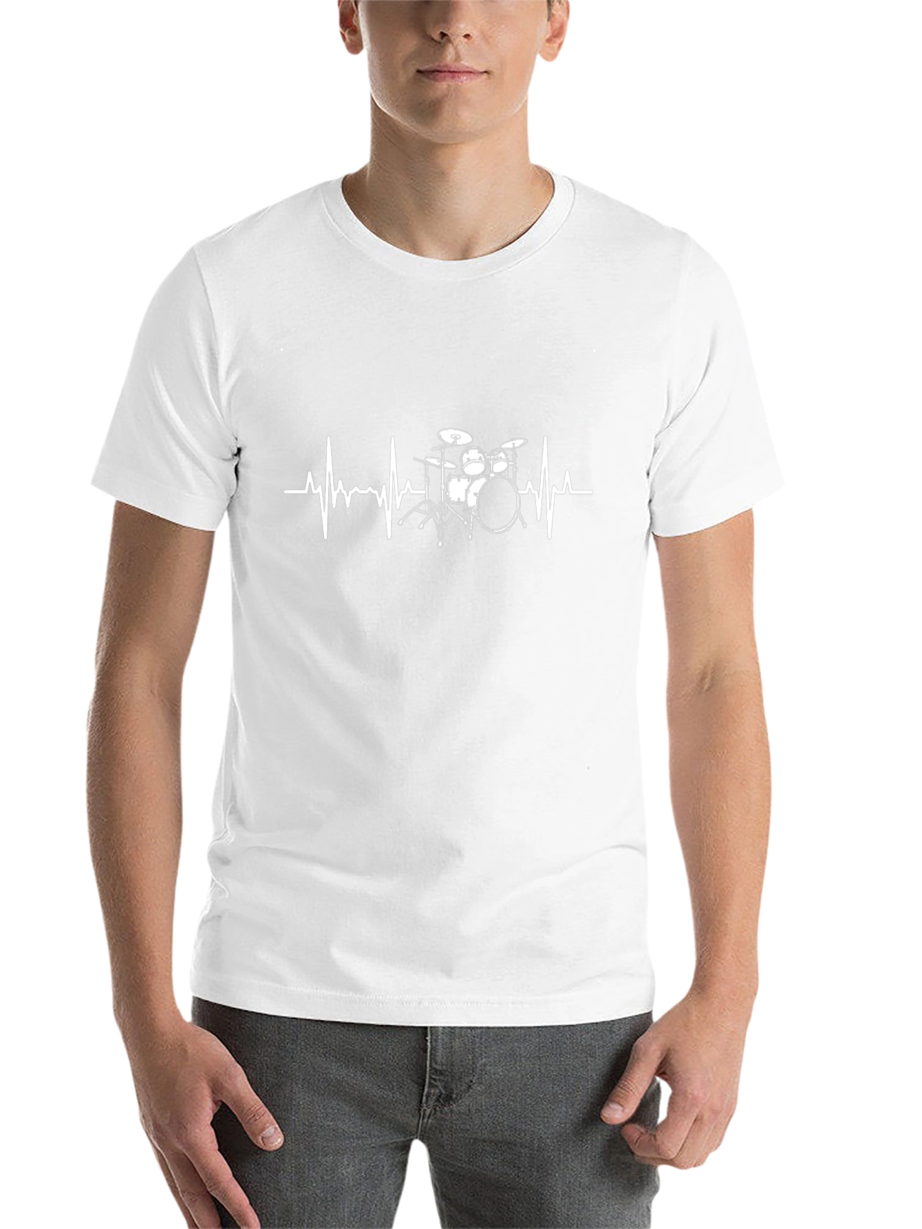 Drumbeat Heartbeat T-Shirt - Musician Tee