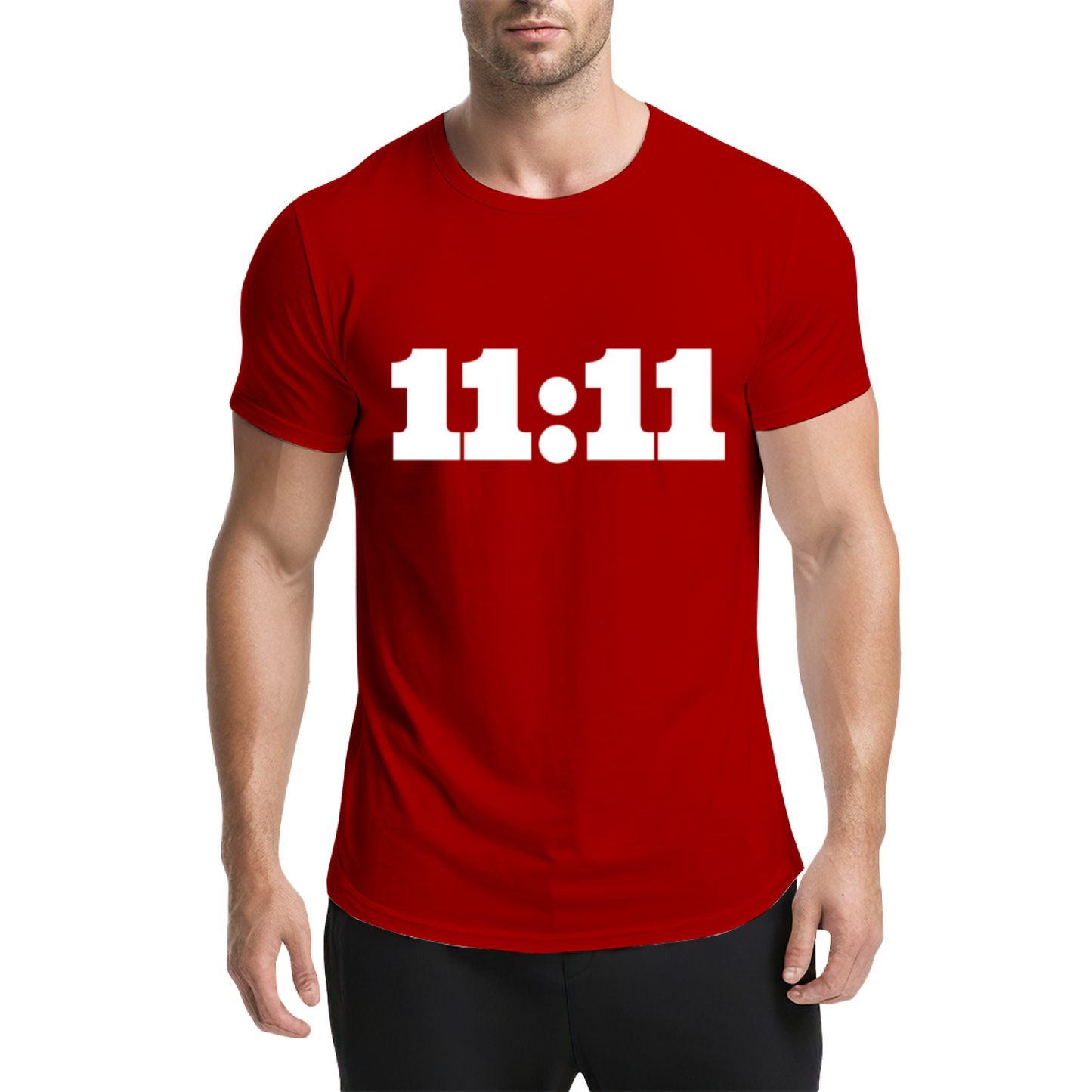 11:11 Angel Number Manifest Luck Pink Tee, Spiritual Aesthetic Minimalist Shirt