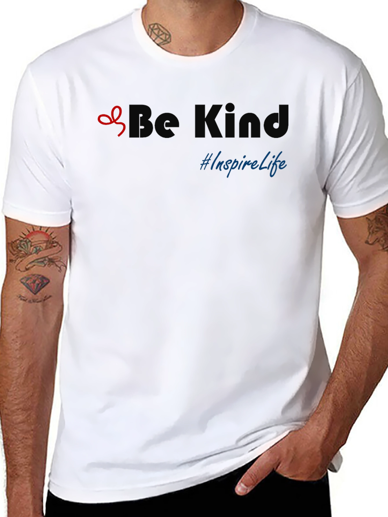 Be Kind Inspire Life Graphic T-Shirt