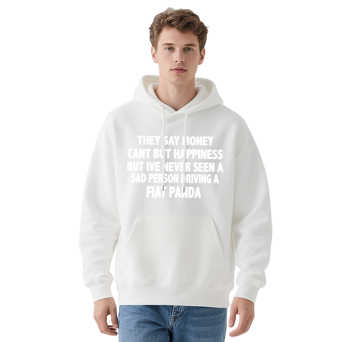 Sad Person Never Drive Fiat Panda Funny Car Red Hoodie, Cozy Auto Lover Top