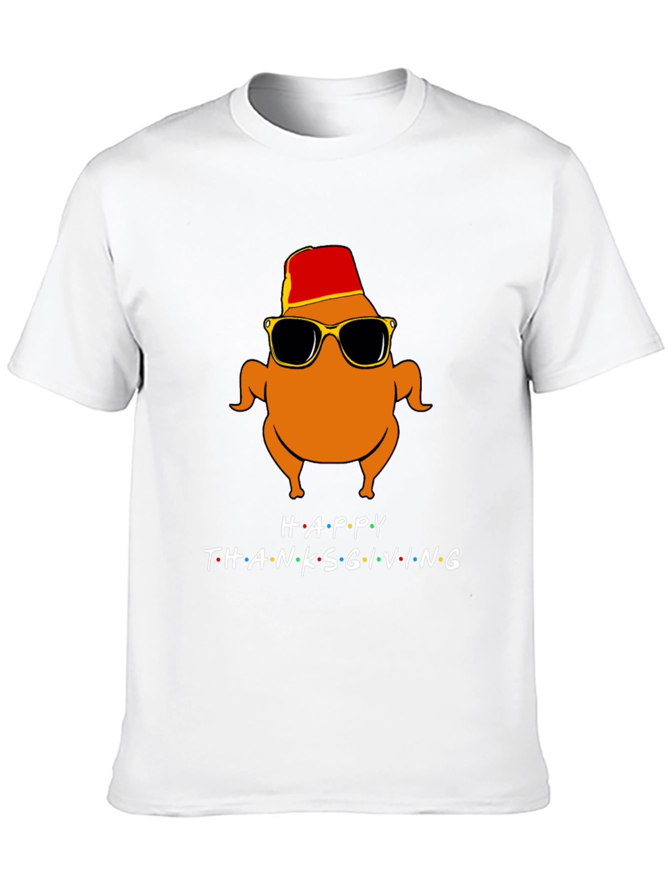 Happy Thanksgiving Turkey Graphic Tee
