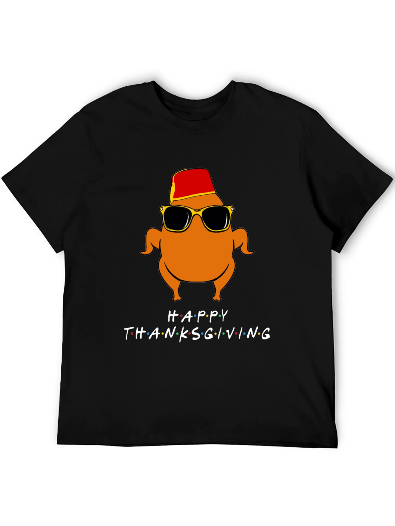 Happy Thanksgiving Turkey Graphic Tee