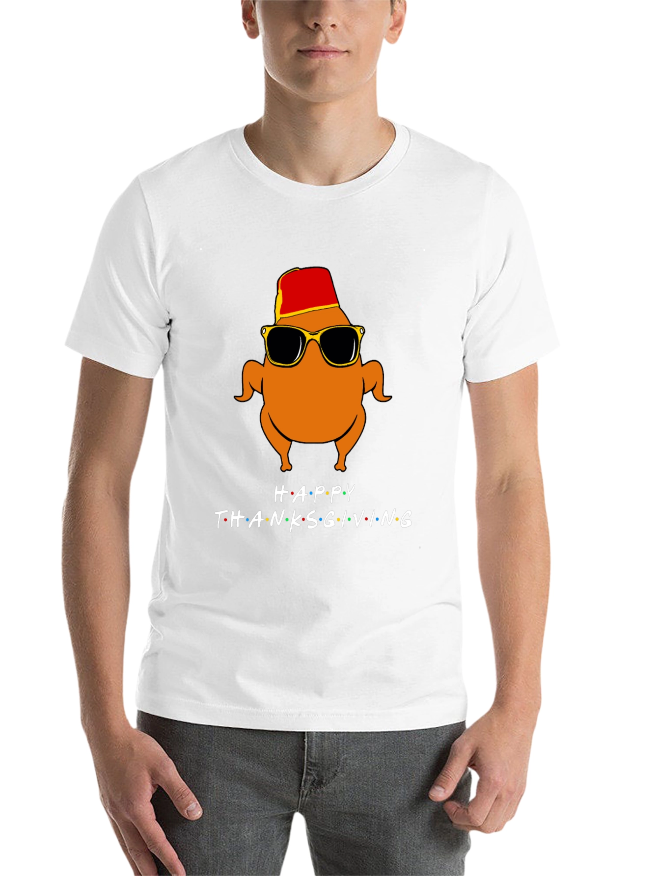 Happy Thanksgiving Turkey Graphic Tee