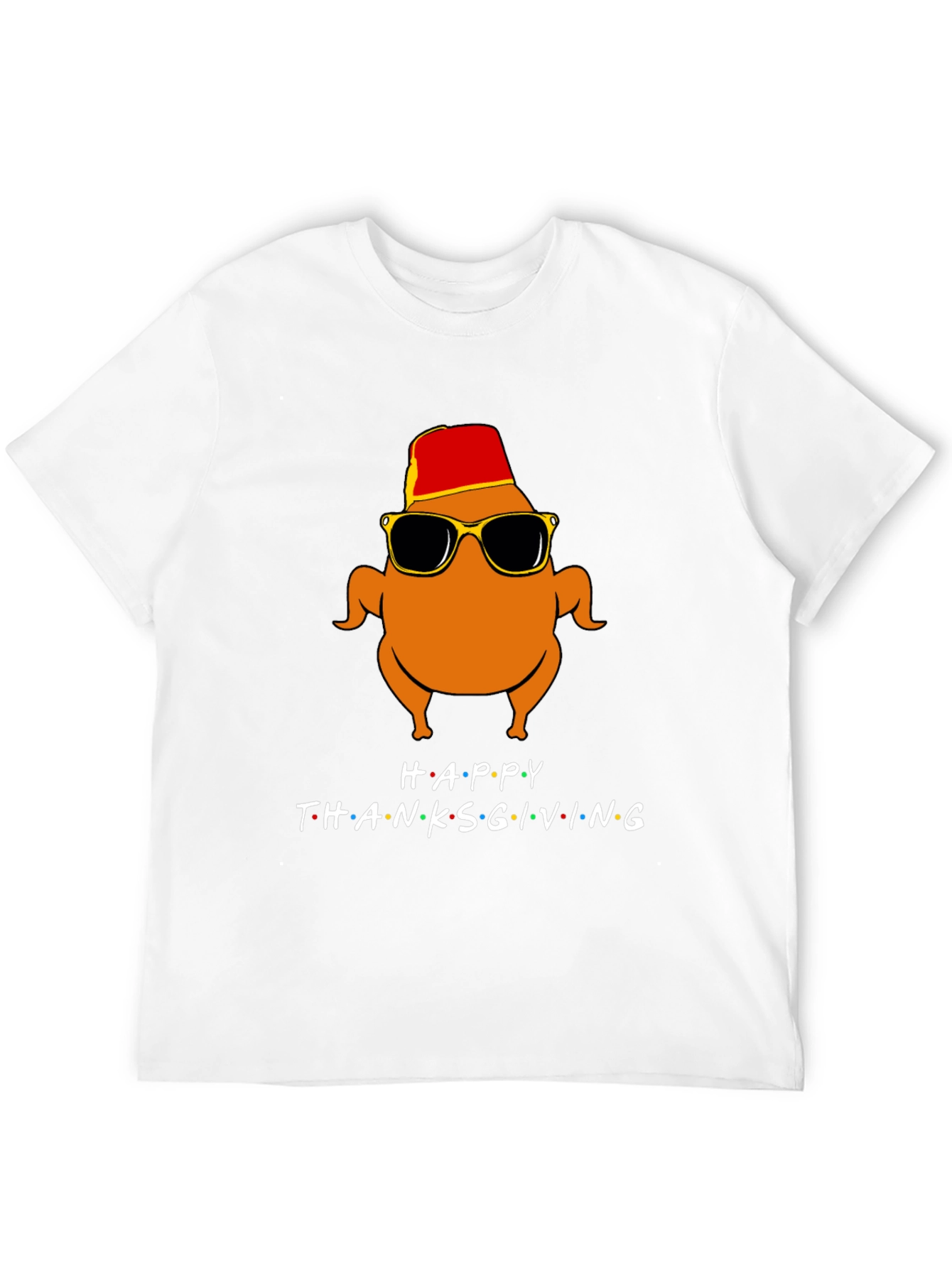 Happy Thanksgiving Turkey Graphic Tee