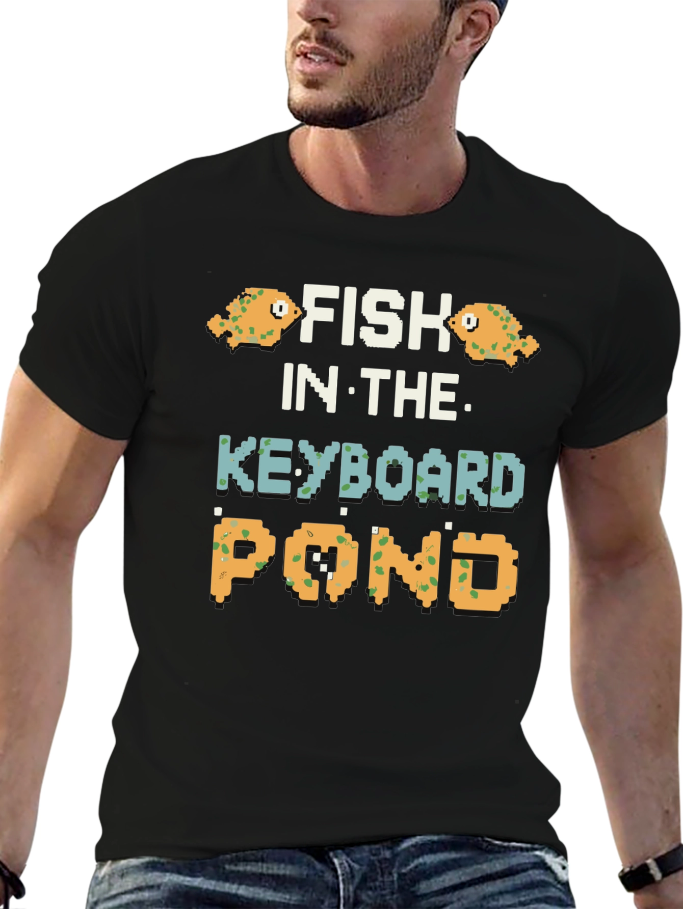 Fish in the Keyboard Pond Graphic Tee