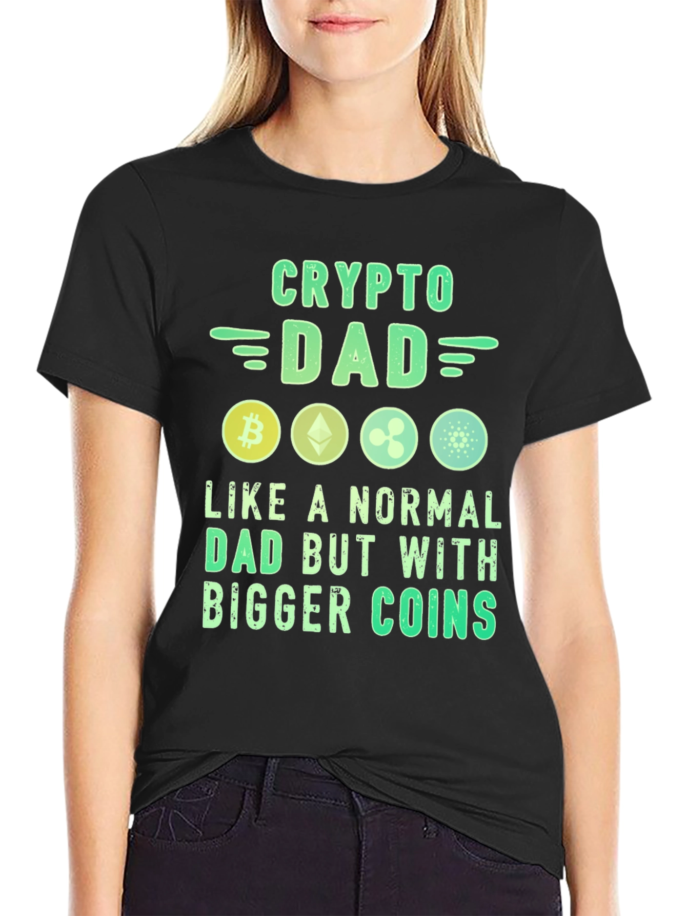 Crypto Dad T-Shirt Bitcoin Lover Tee