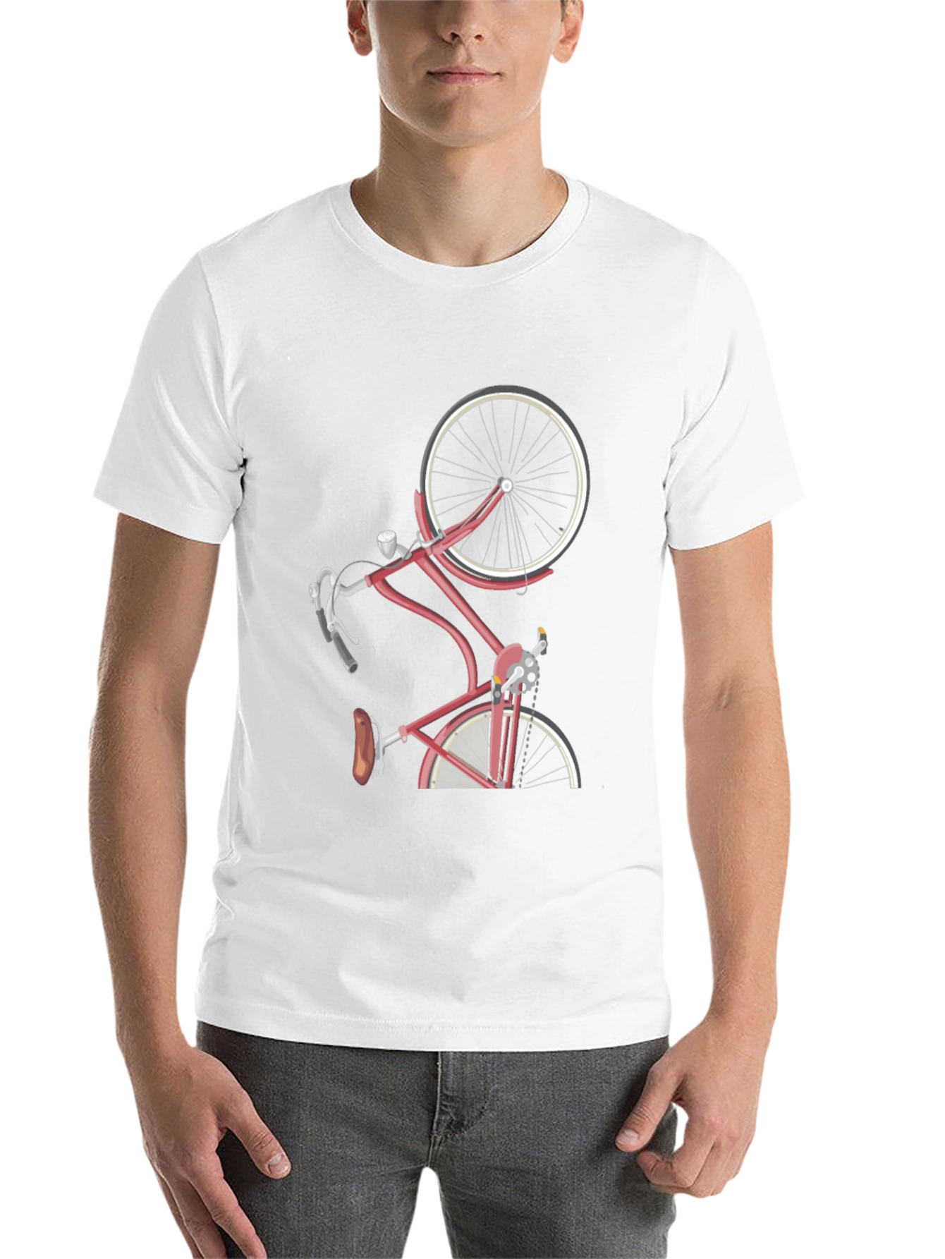 Stylish Bicycle Graphic T-Shirt - Unique Design