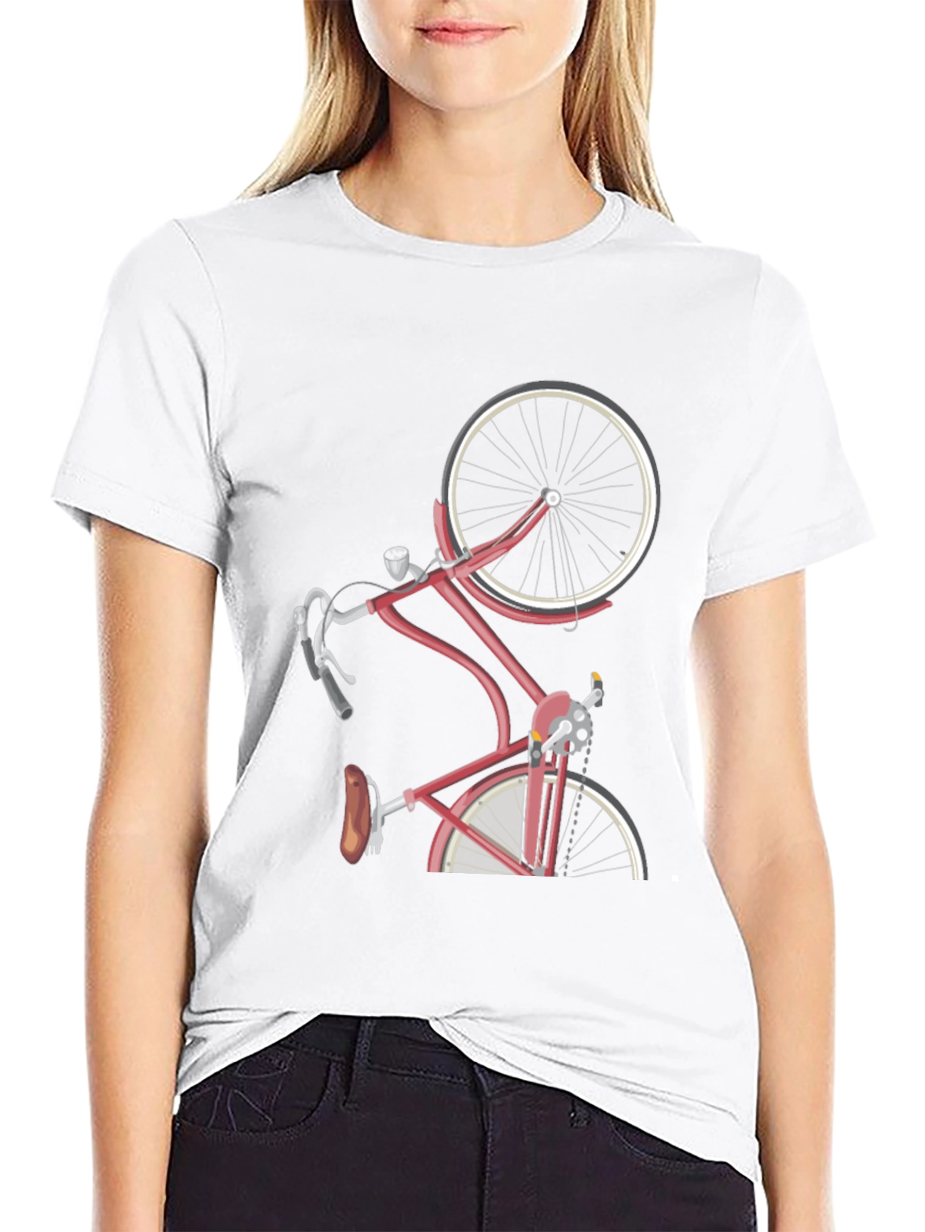 Stylish Bicycle Graphic T-Shirt - Unique Design