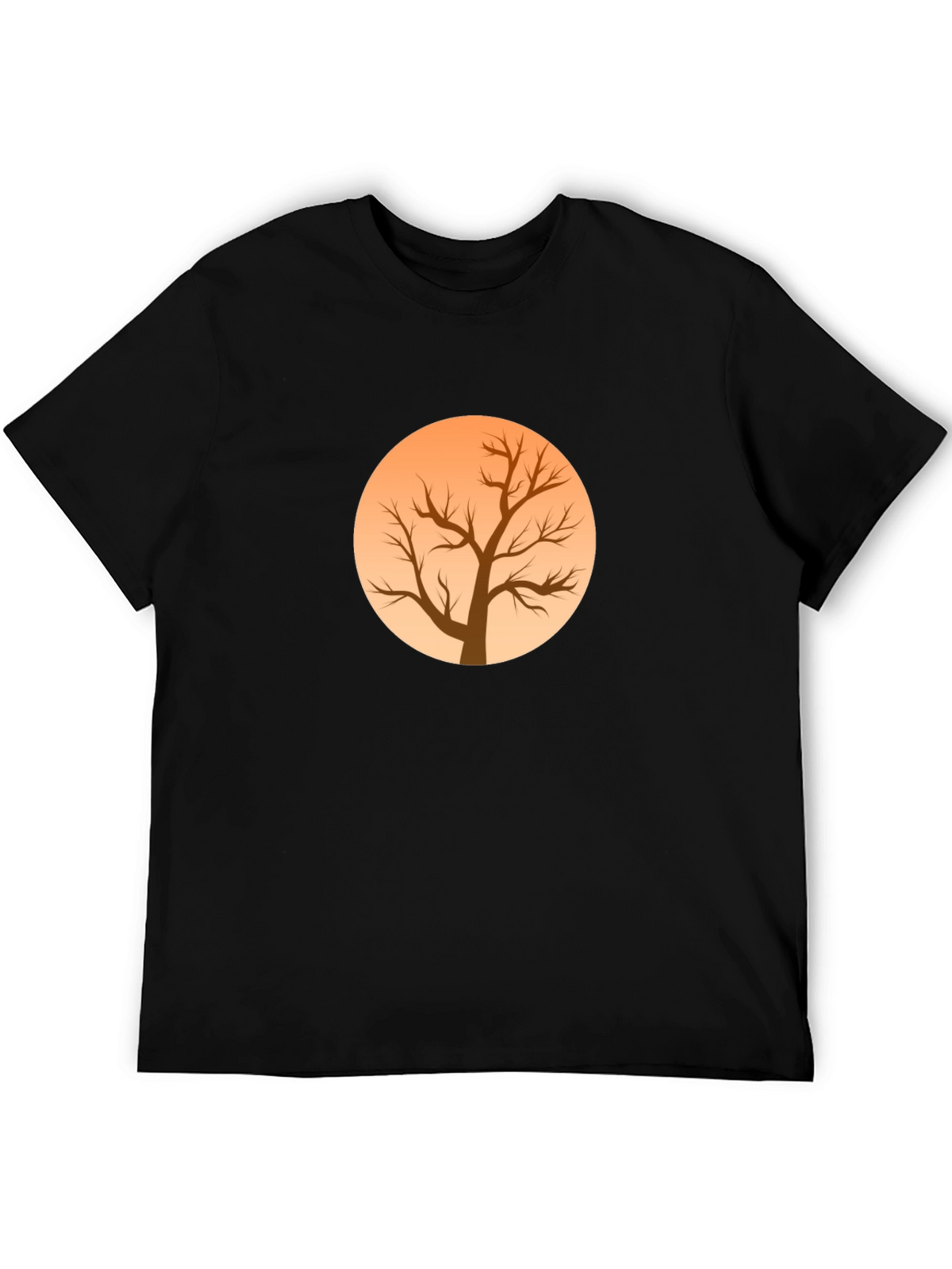 Tree Silhouette Graphic Black Tee