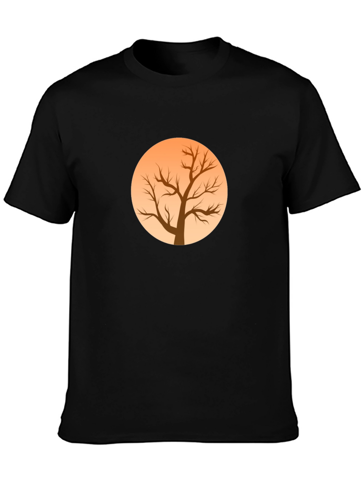 Tree Silhouette Graphic Black Tee