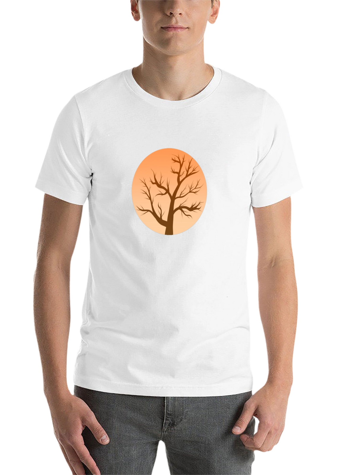 Tree Silhouette Graphic Black Tee
