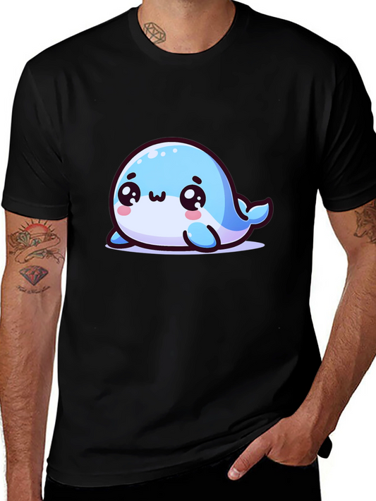 Cute Kawaii Whale T-Shirt - Soft Cotton Blend