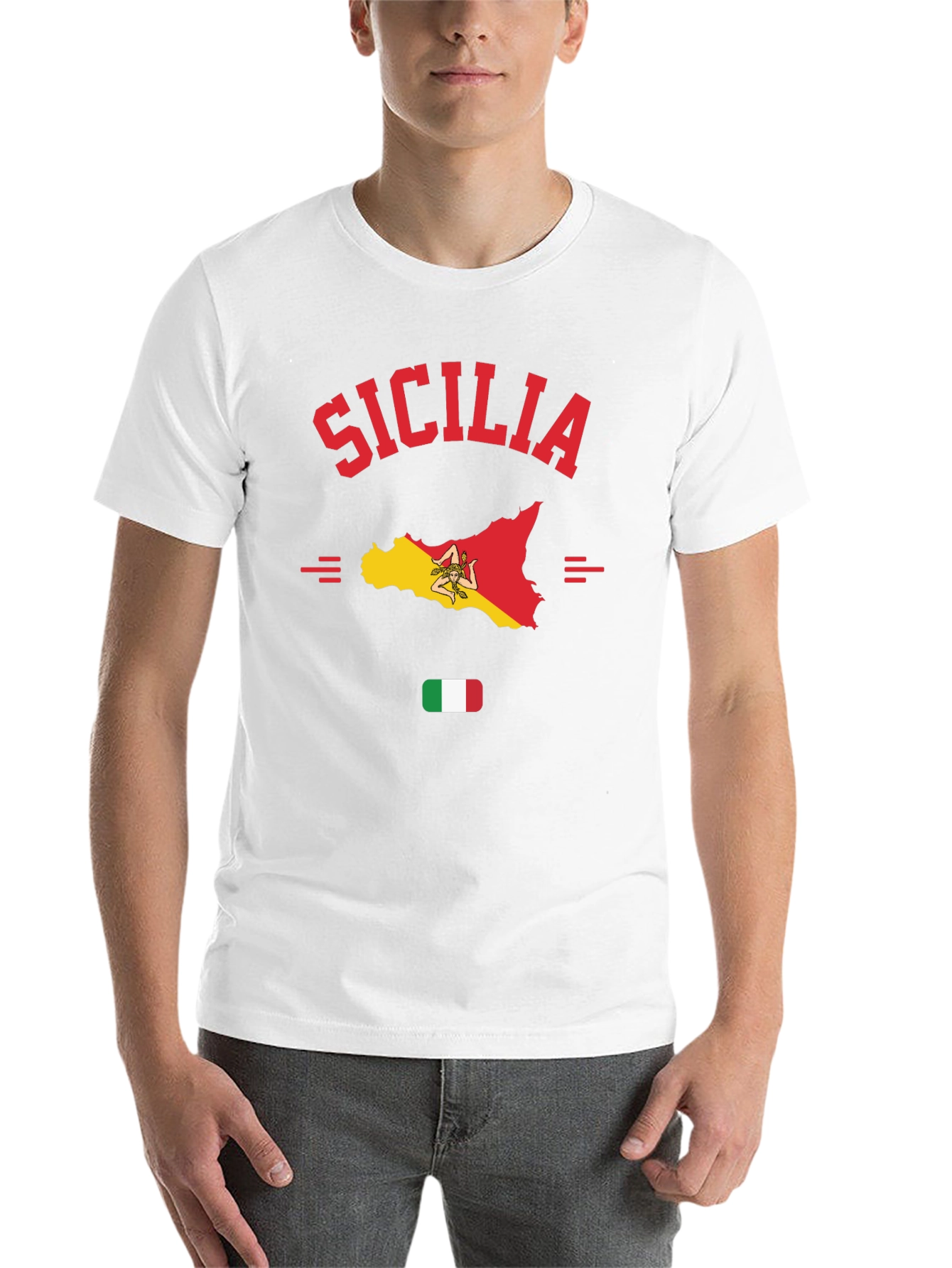 Sicilia Map T-Shirt - Italian Pride