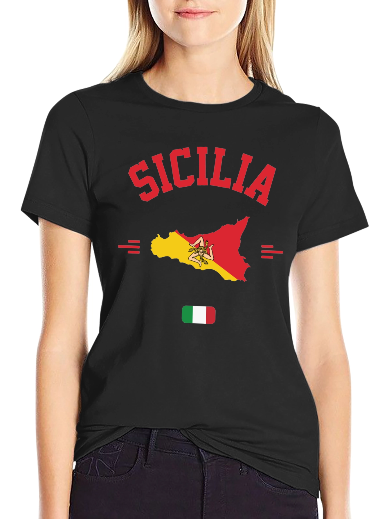 Sicilia Map T-Shirt - Italian Pride