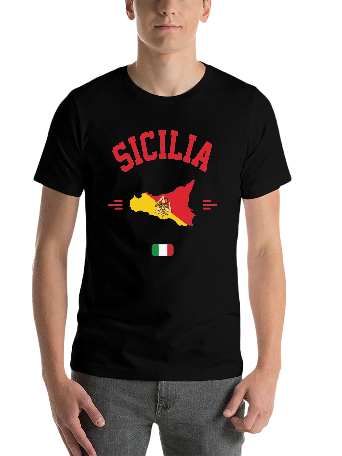 Sicilia Map T-Shirt - Italian Pride