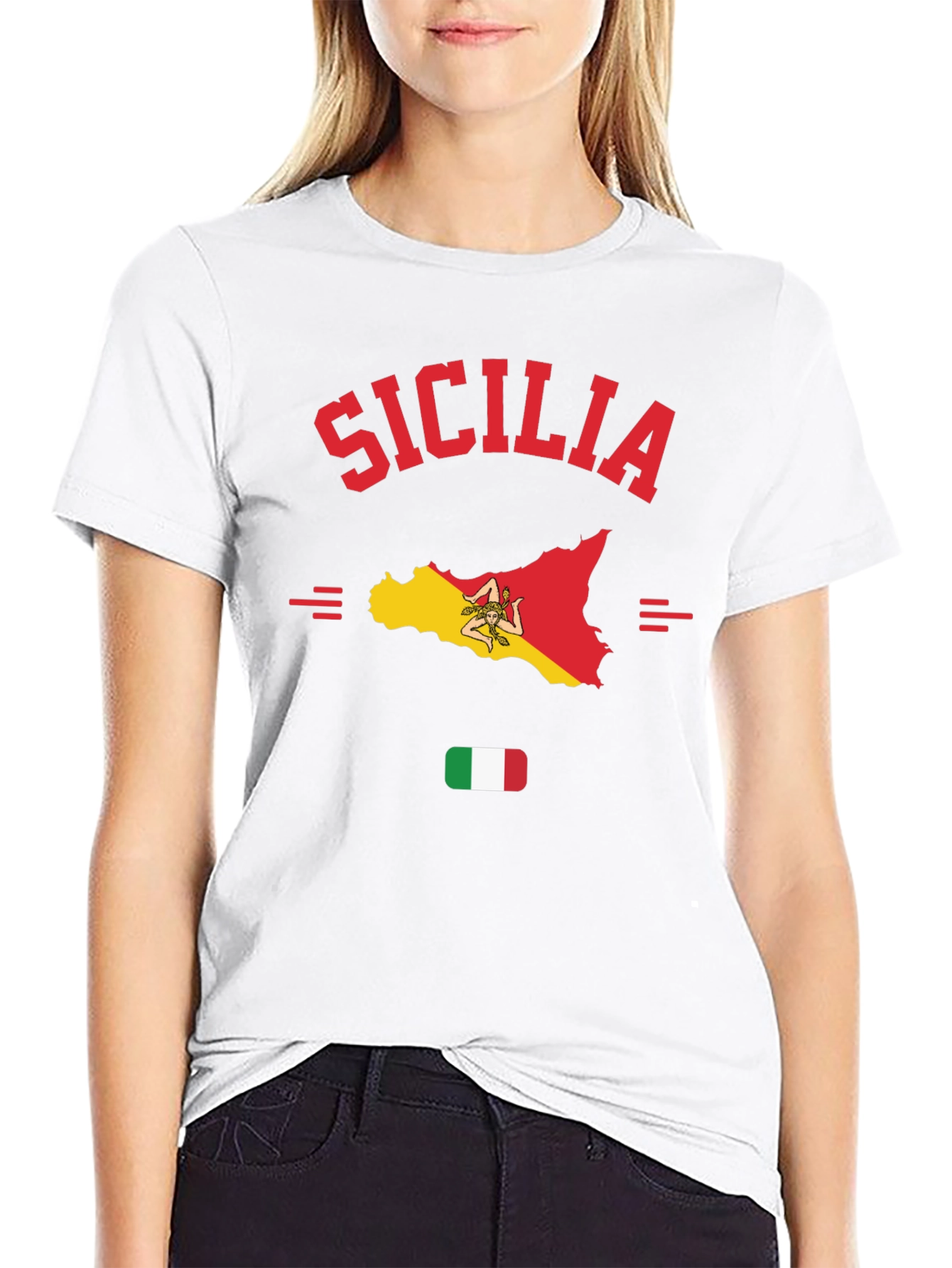 Sicilia Map T-Shirt - Italian Pride