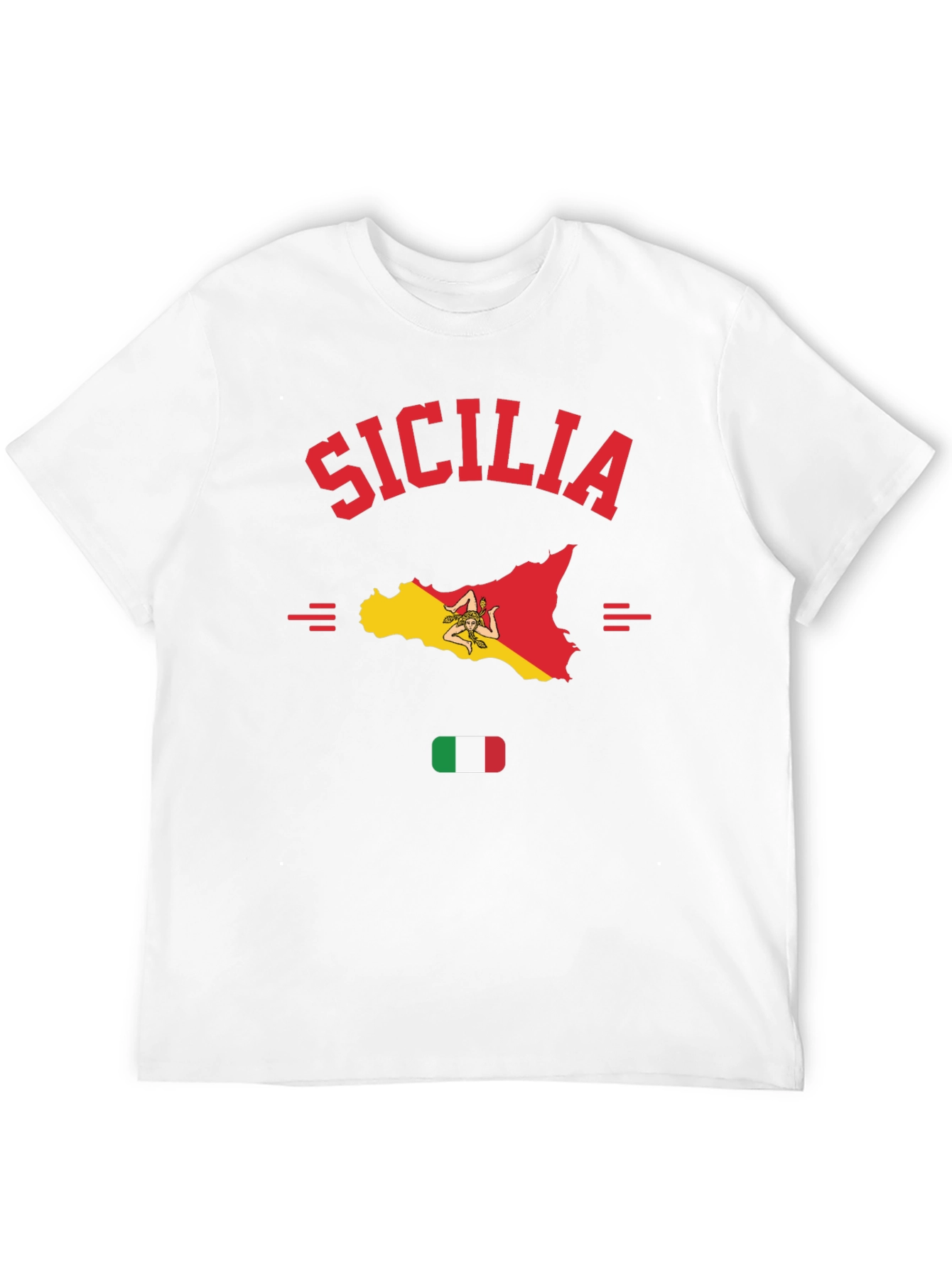 Sicilia Map T-Shirt - Italian Pride